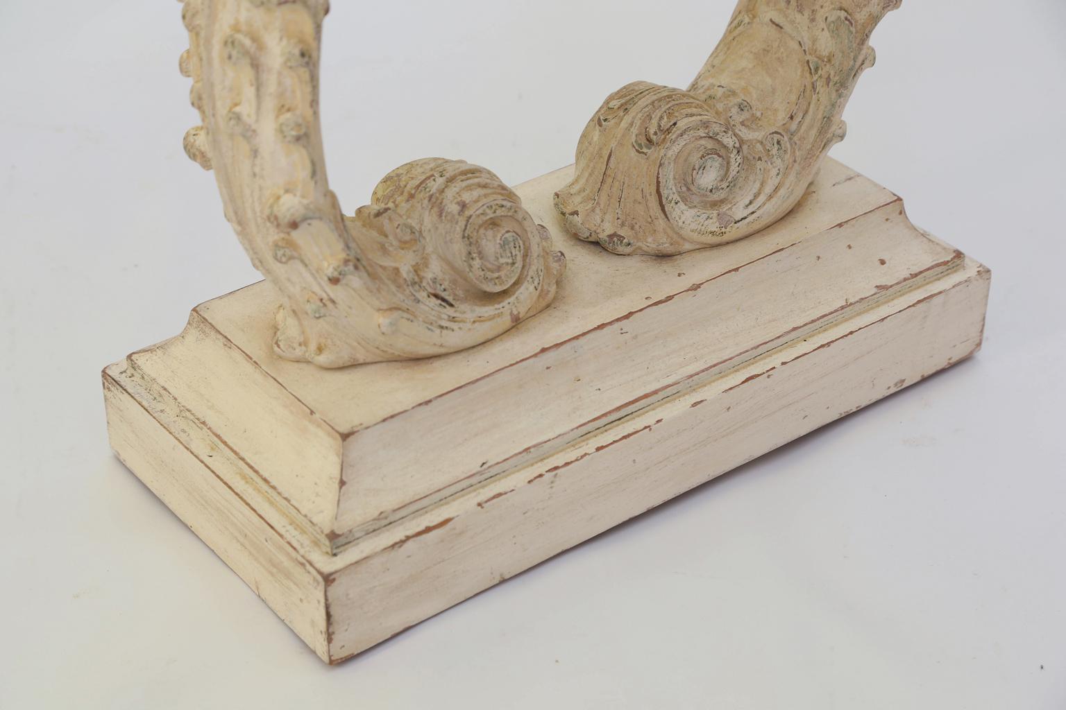 Pair of Carved Italian End Tables 2