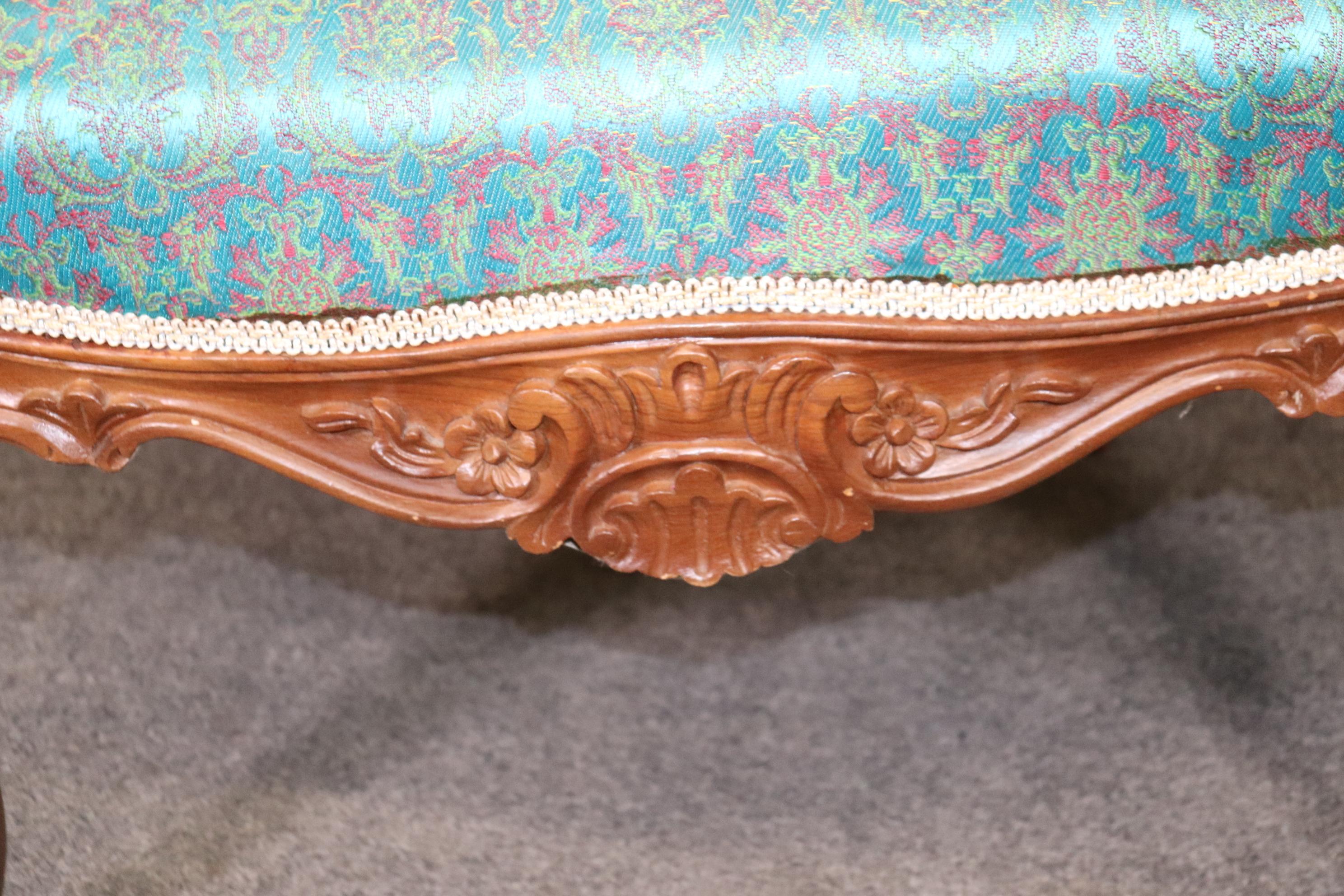 Paar geschnitzte Sessel im Louis-XV-Stil Bergeres mit Perlmutt-Dekoration im Angebot 5