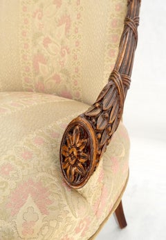 Coppia di sedie da salotto in mogano intagliato in stile Regency Revival Pulito!