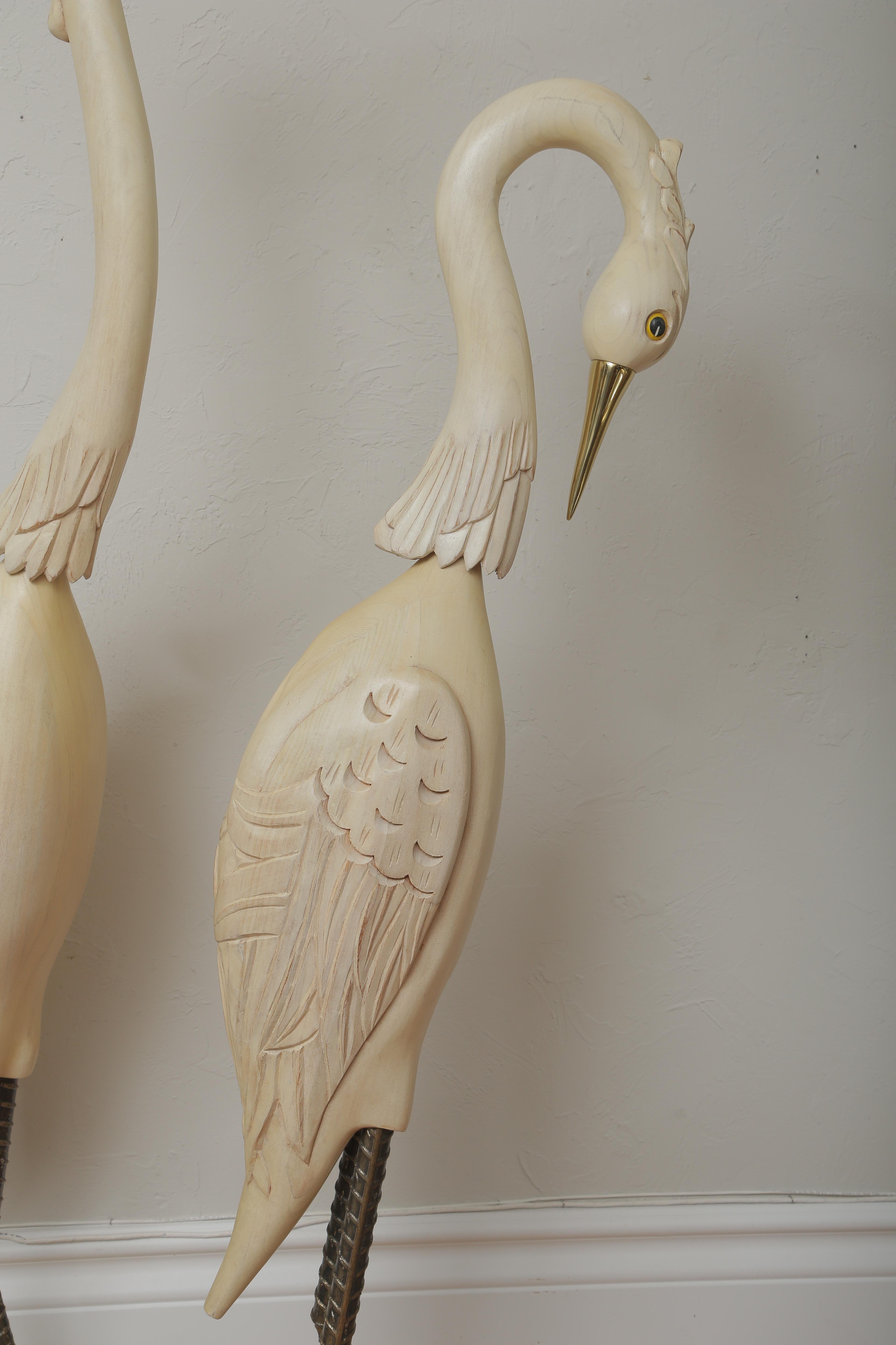 wooden heron