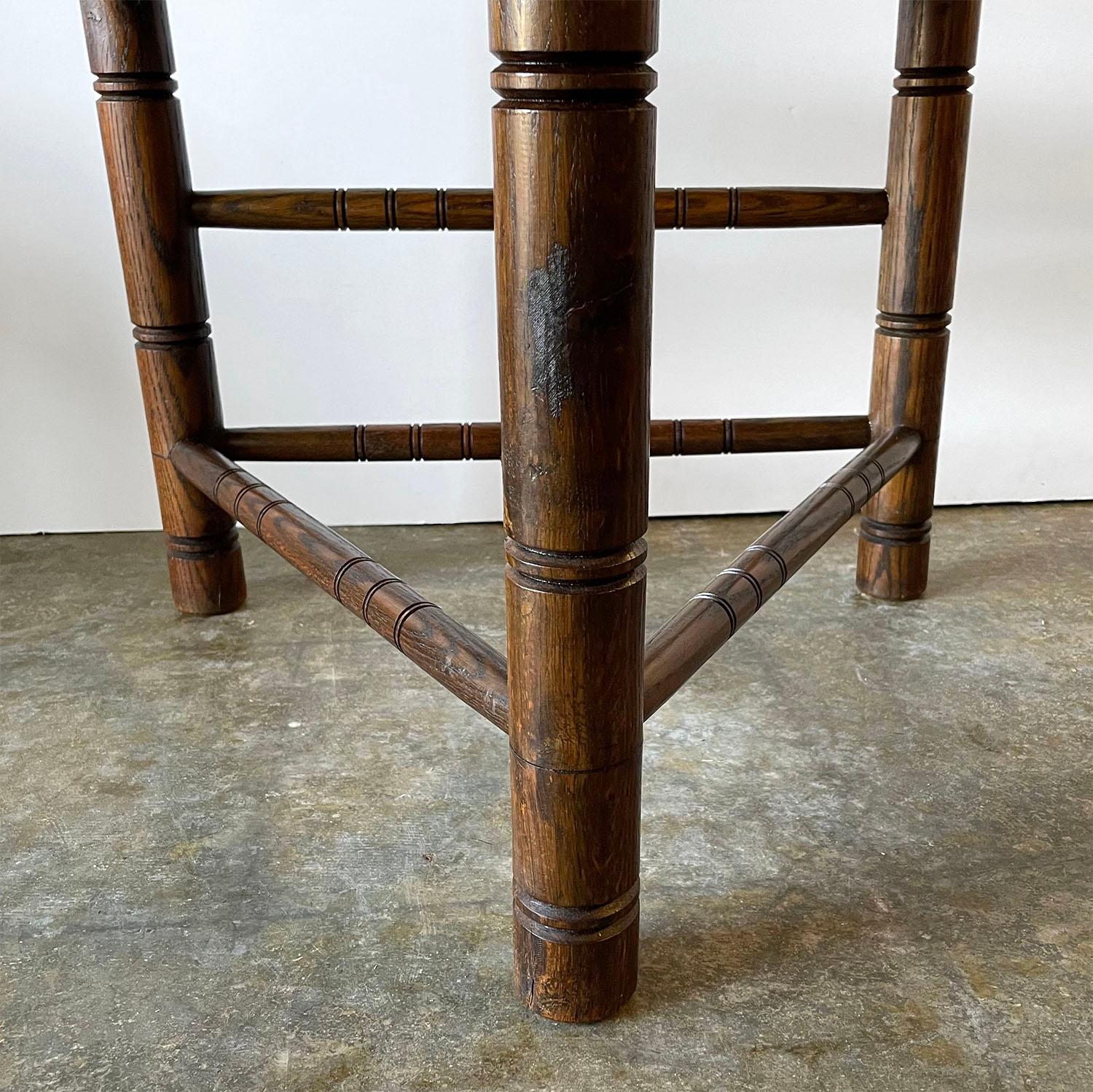 Pair of Carved Nordic Oak Corner Chairs  For Sale 4