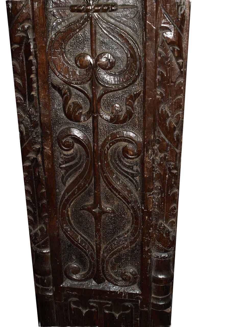 Pair of Carved Oak Panels 2