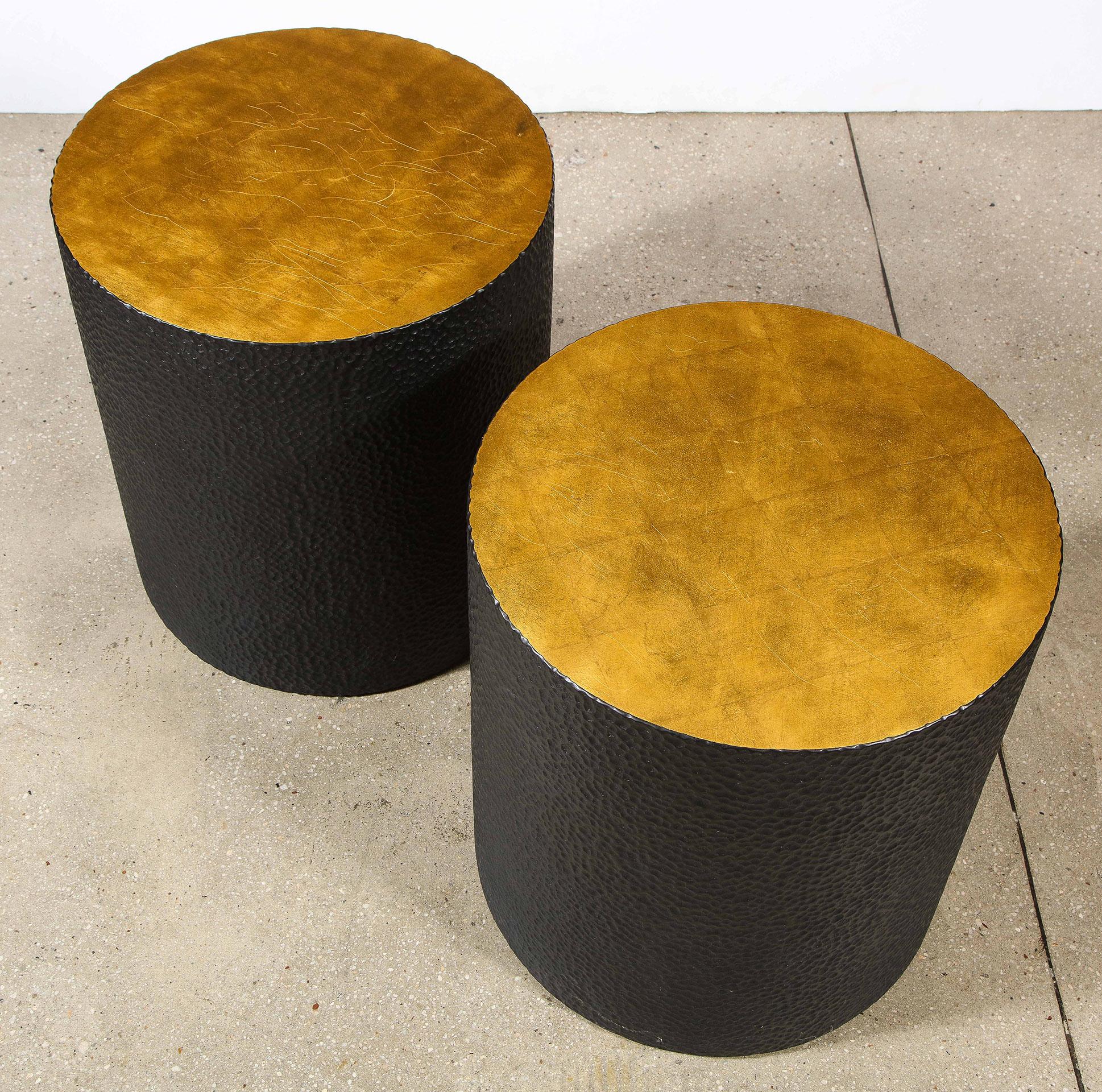 Pair of Carved Side Tables by John Eric Byers In Good Condition For Sale In New York, NY