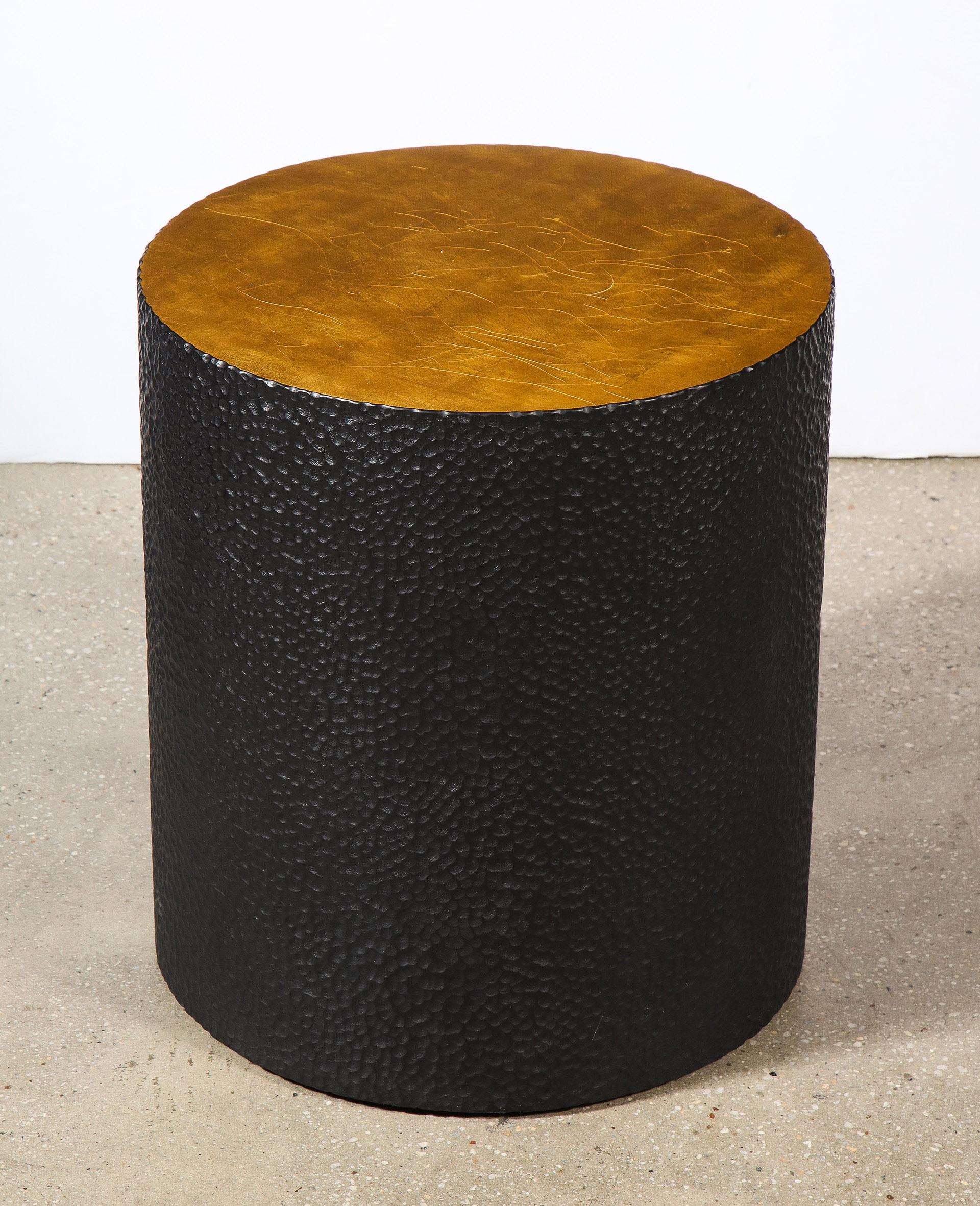 Contemporary Pair of Carved Side Tables by John Eric Byers For Sale