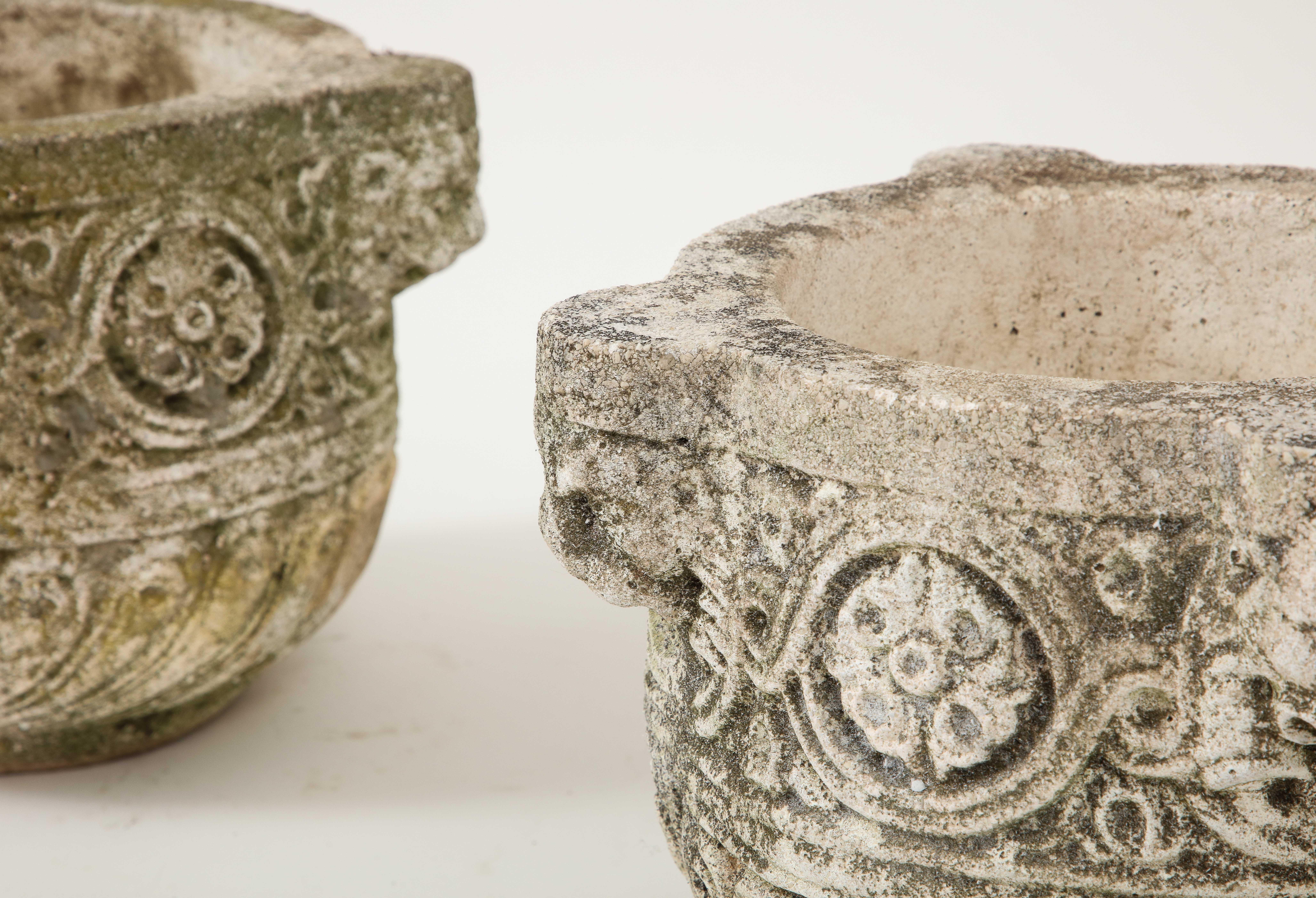 Pair of Carved Stone Vases or Jardinières, Italy, eighteenth century  For Sale 6