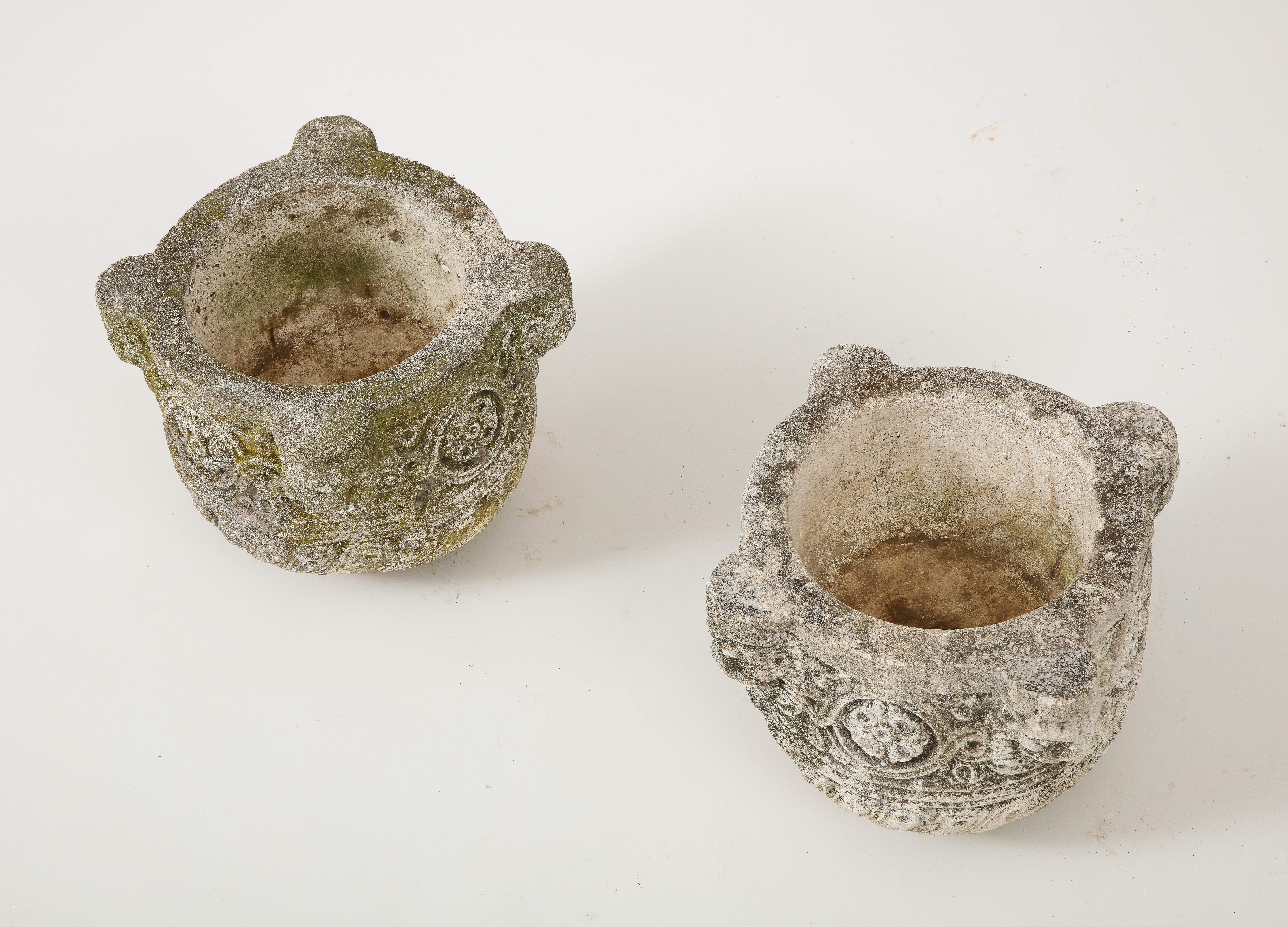 Pair of Carved Stone Vases or Jardinières, Italy, eighteenth century  For Sale 9