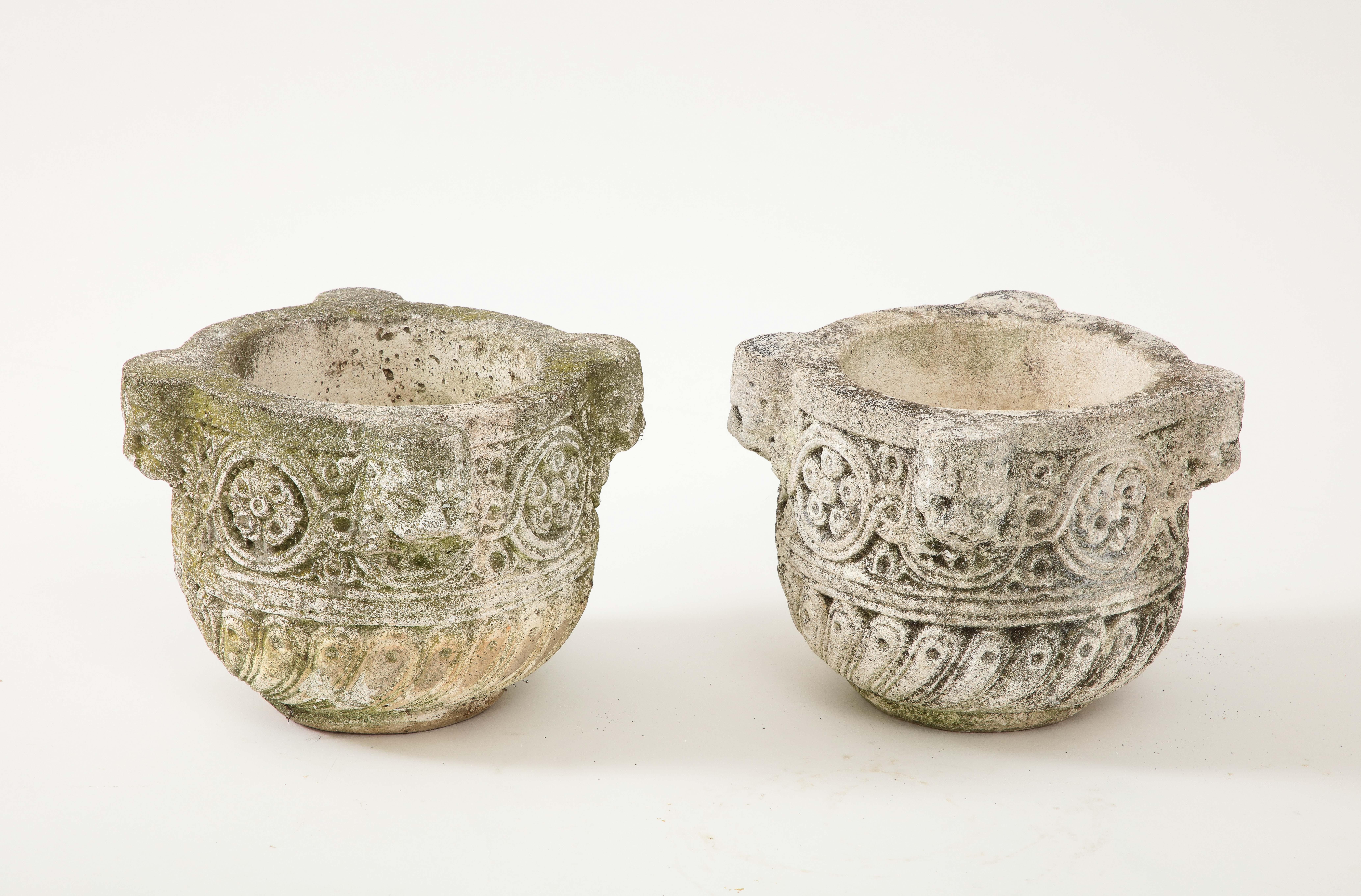 Pair of Carved Stone Vases or Jardinières, Italy, eighteenth century  For Sale 1