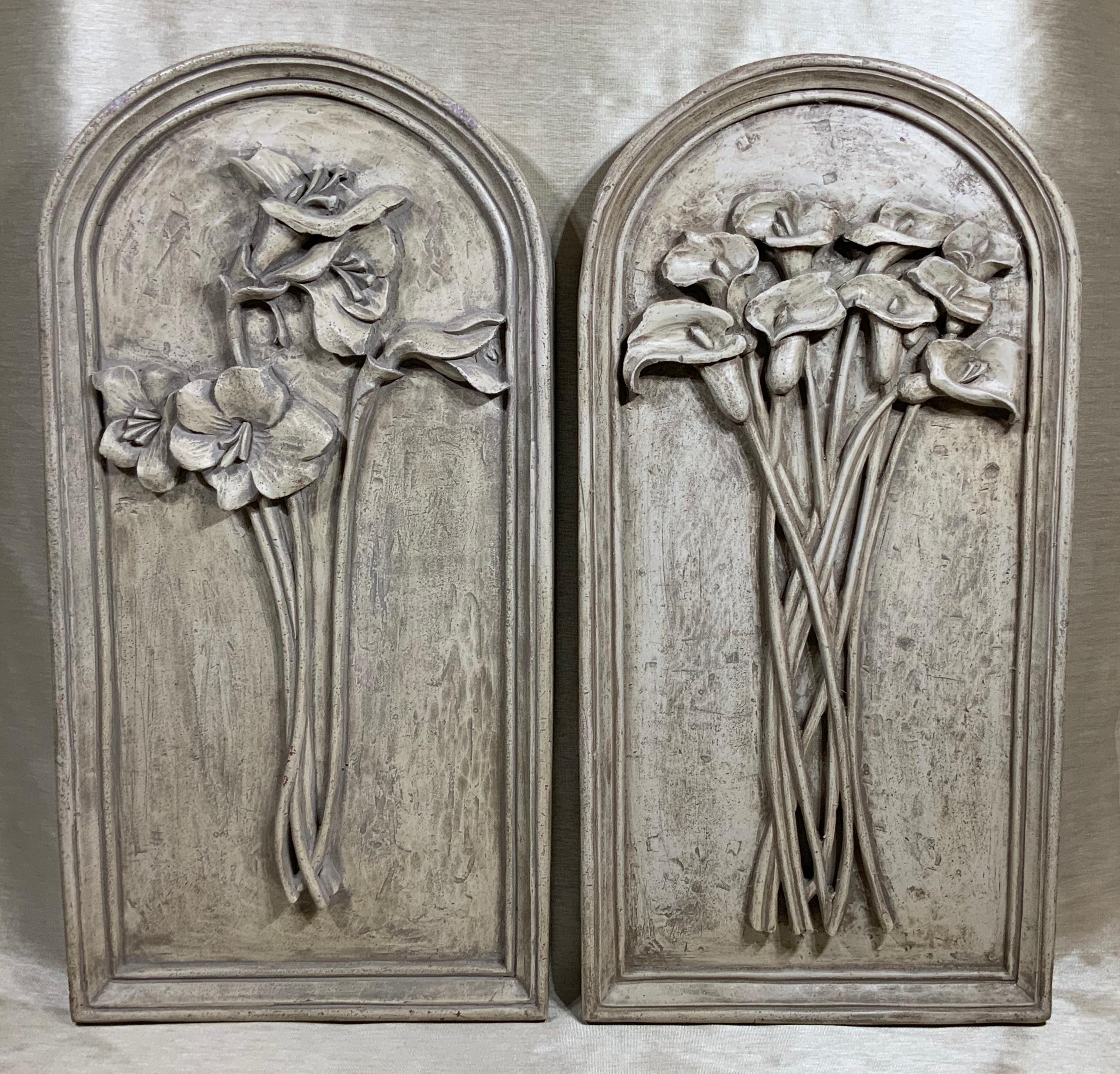 Pair of Carved Wall ‏Hanging For Sale 8