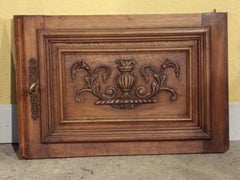 Pair of Carved Walnut Doors, C1890