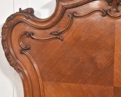 Pair of Carved Walnut Single Beds