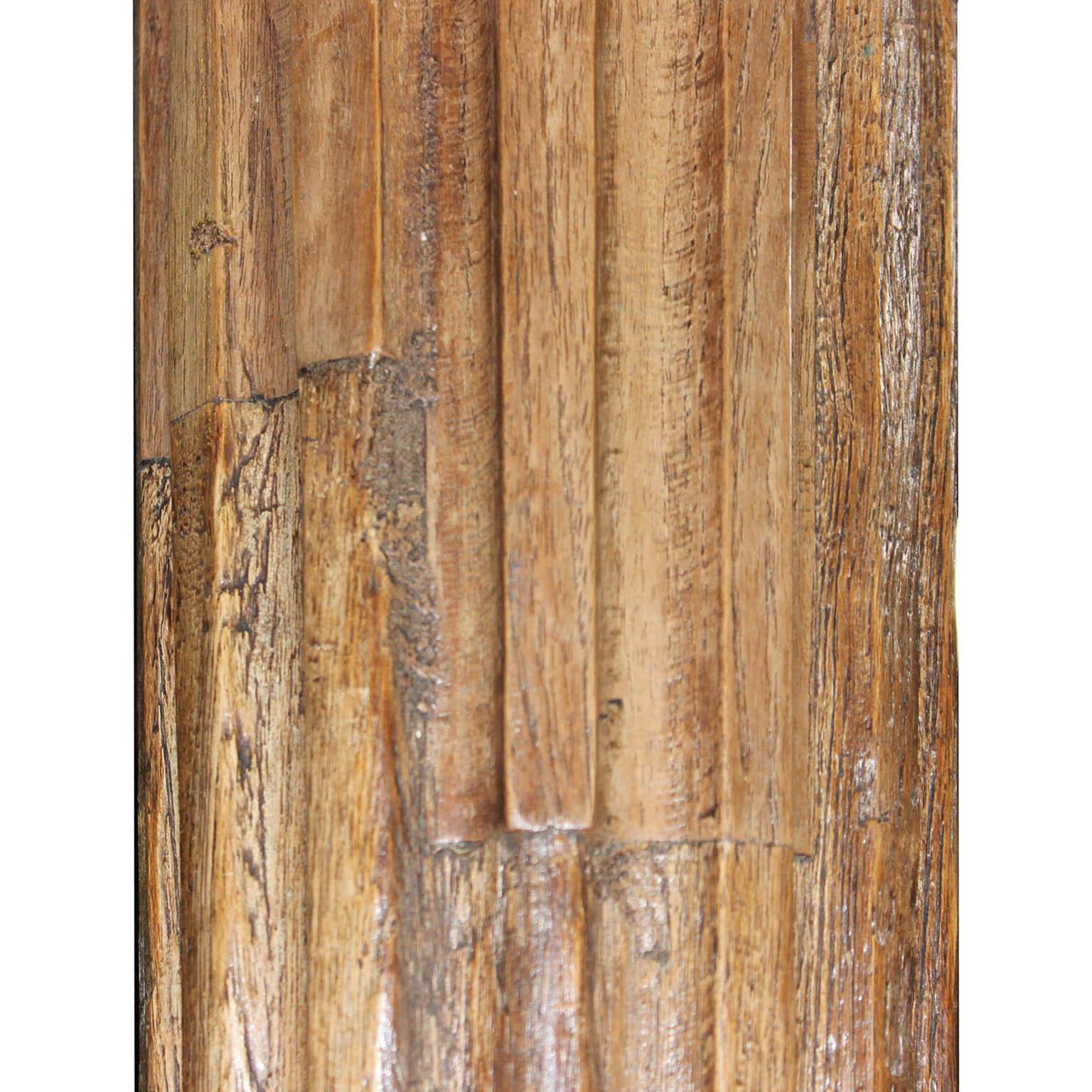 Pair of Carved Wood Columns 1