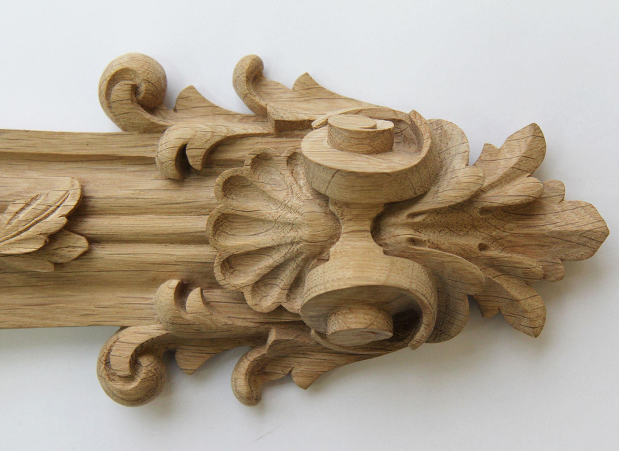 Pair of Carved Wooden Corbels 