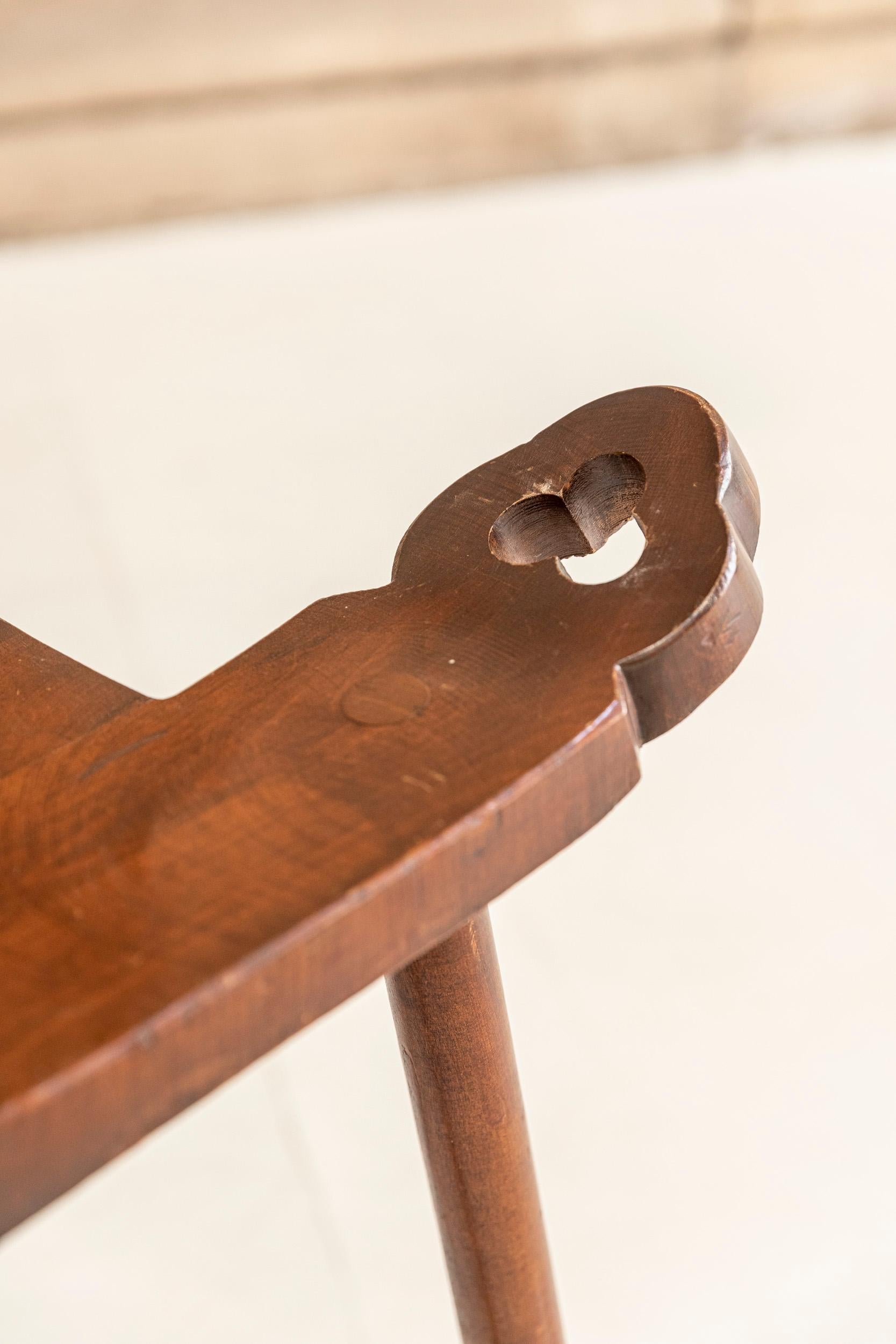 Pair of Carved Wooden Stools 2