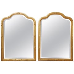 Pair of Carver's Guild Undulated Arch Mirrors