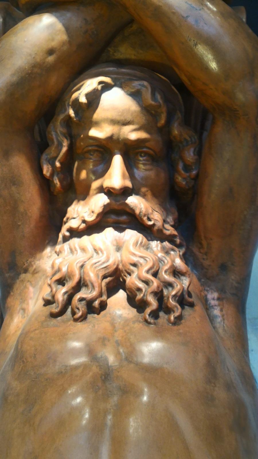French Pair of Caryatid & Atlante For Sale