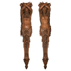 Pair of Caryatid & Atlante