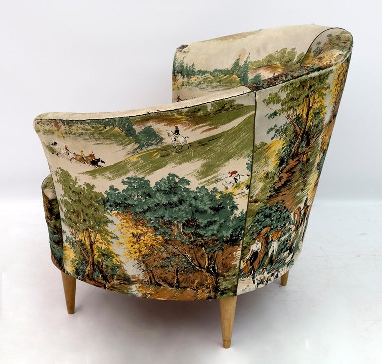 Casa e Giardino Mid-Century Modern Italian Small Armchair, 1950s For ...