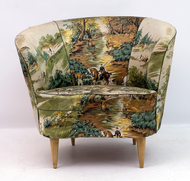 Casa e Giardino Mid-Century Modern Italian Small Armchair, 1950s For ...