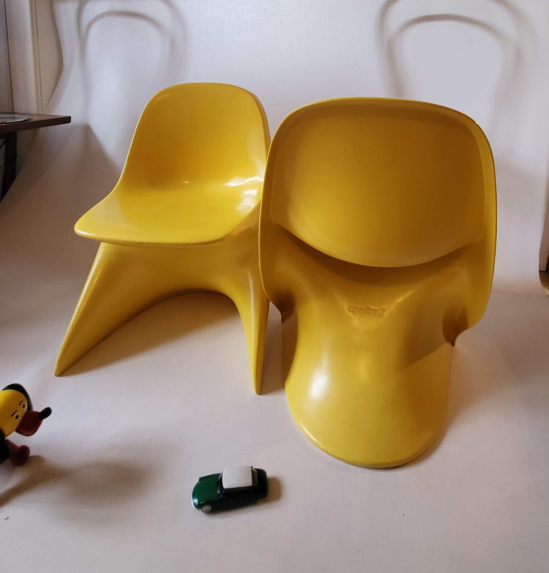 Mid-Century Modern Pair of Casalino Childrens Chair by Alexander Begge for Casala 70ies Italy