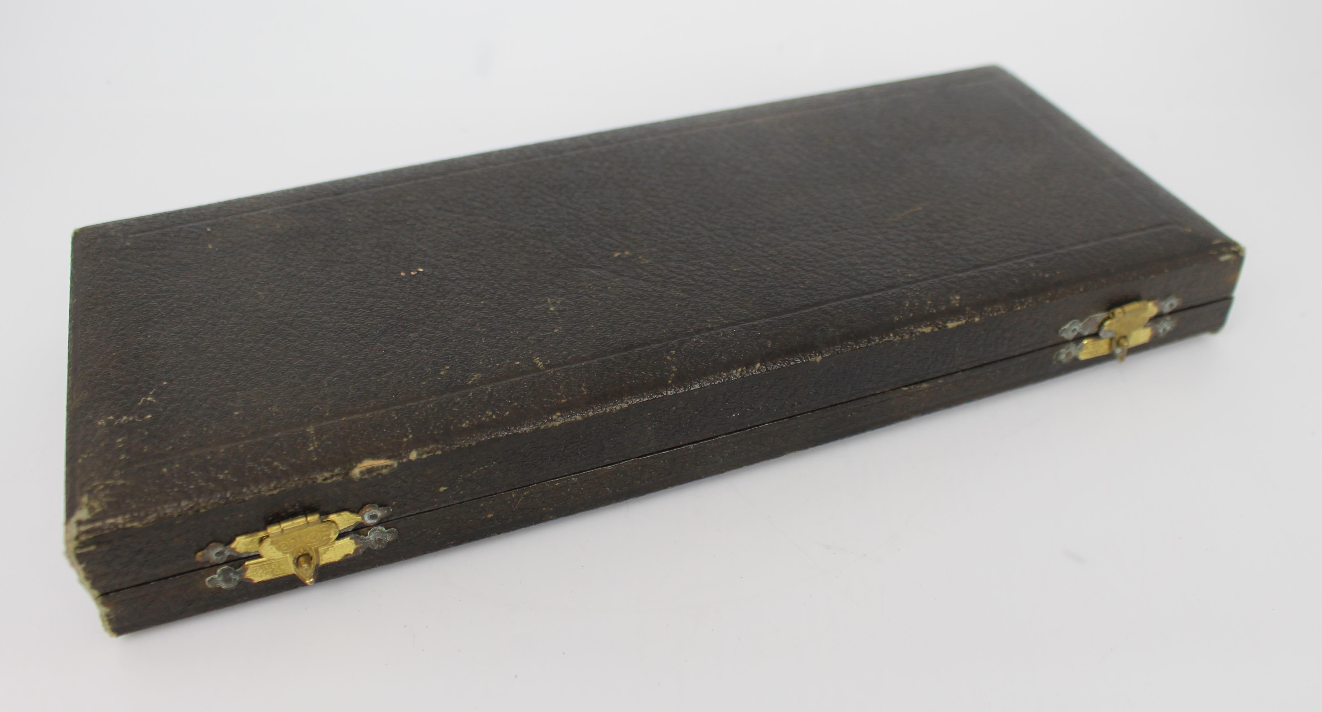 Pareja de Cucharas de Unción de Plata Dorada Envasadas - Birmingham, 1936 en venta 7