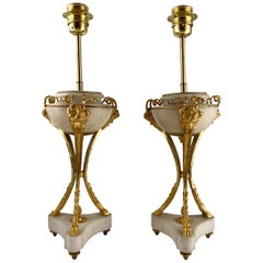 Pair of Casolettes, 18th C, Mounted as Lamps