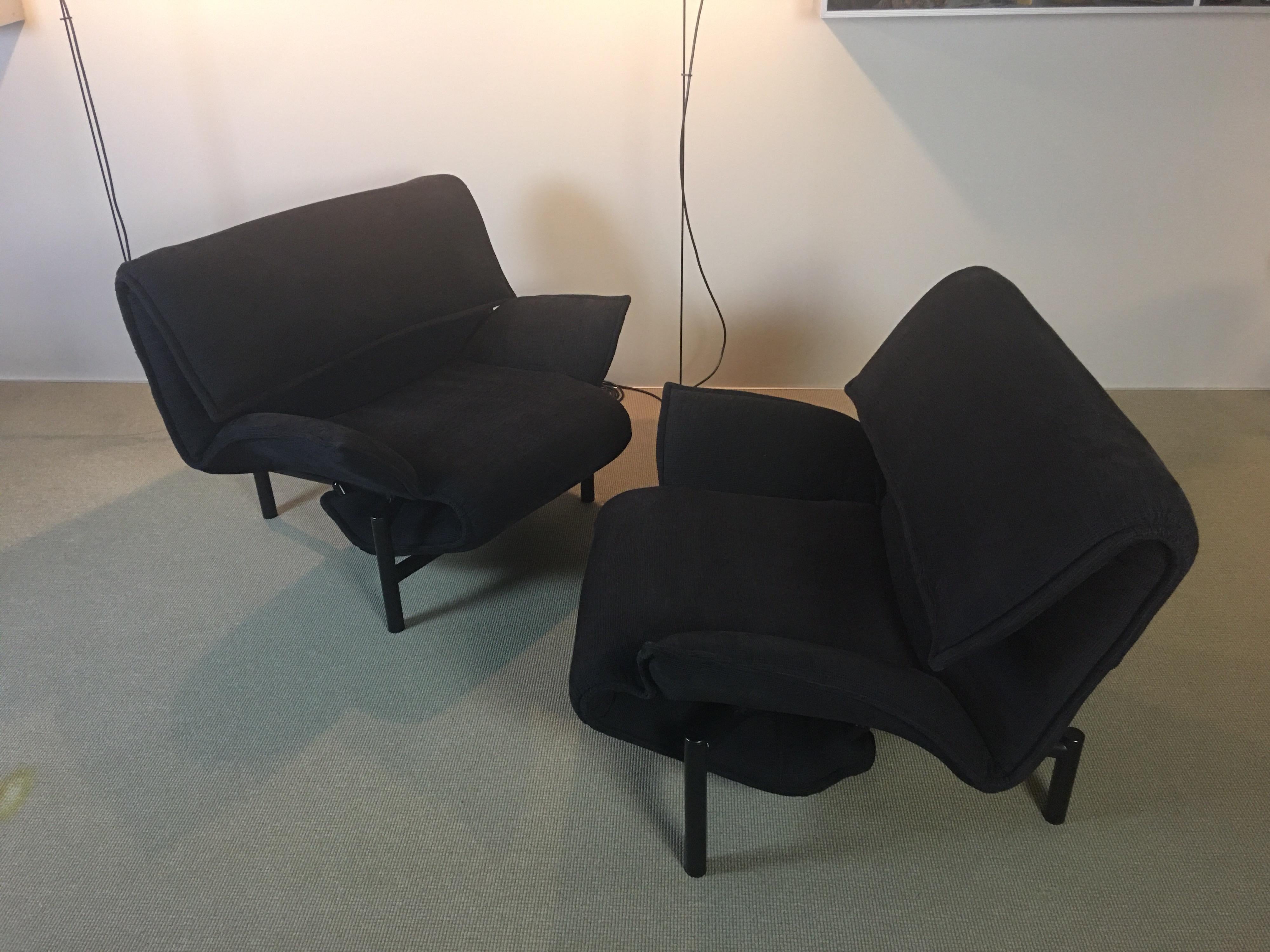 Pair of Cassina Veranda Adjustable Lounge Chairs by Vico Magistretti 6