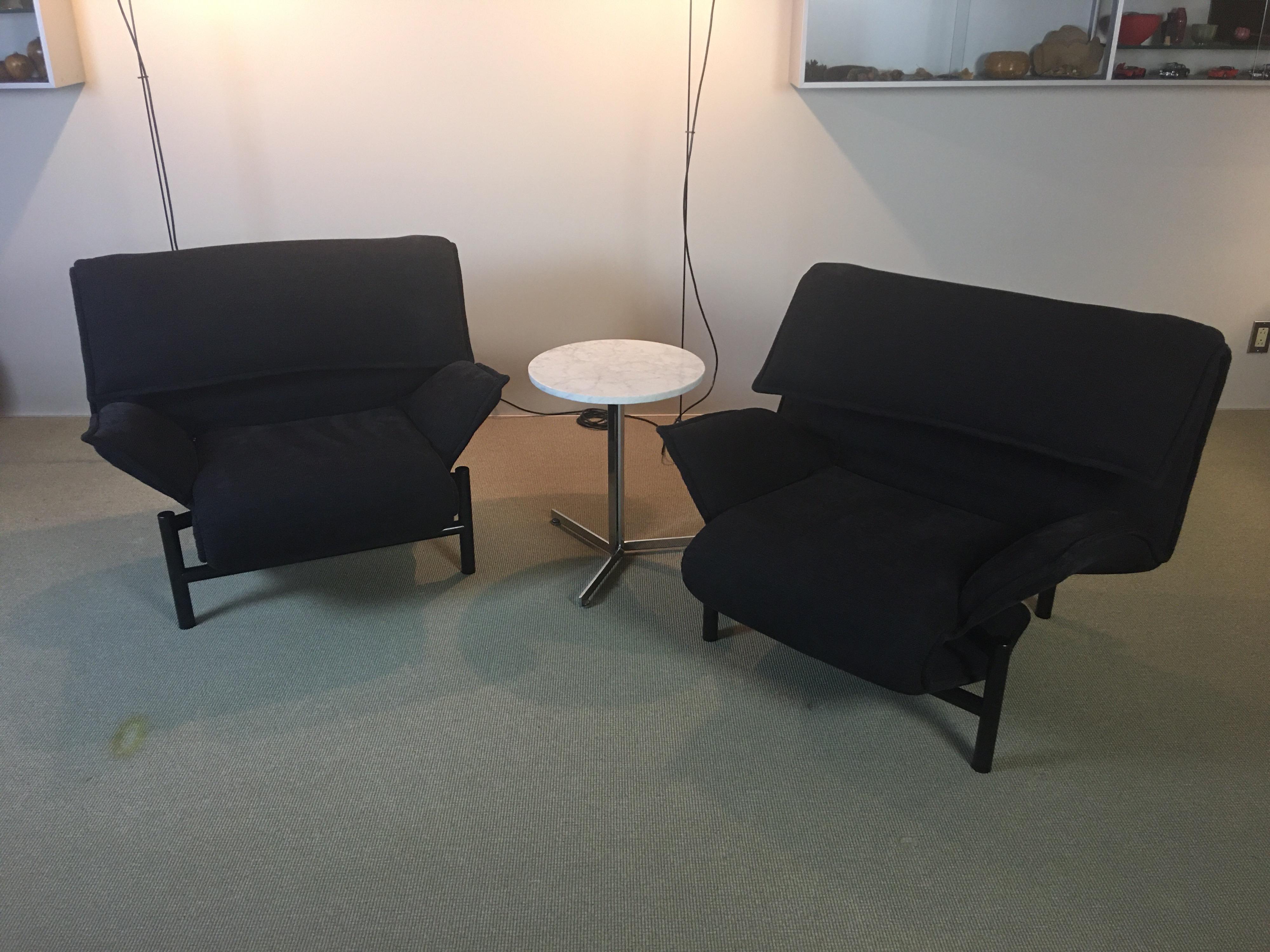 Pair of Cassina Veranda Adjustable Lounge Chairs by Vico Magistretti 7