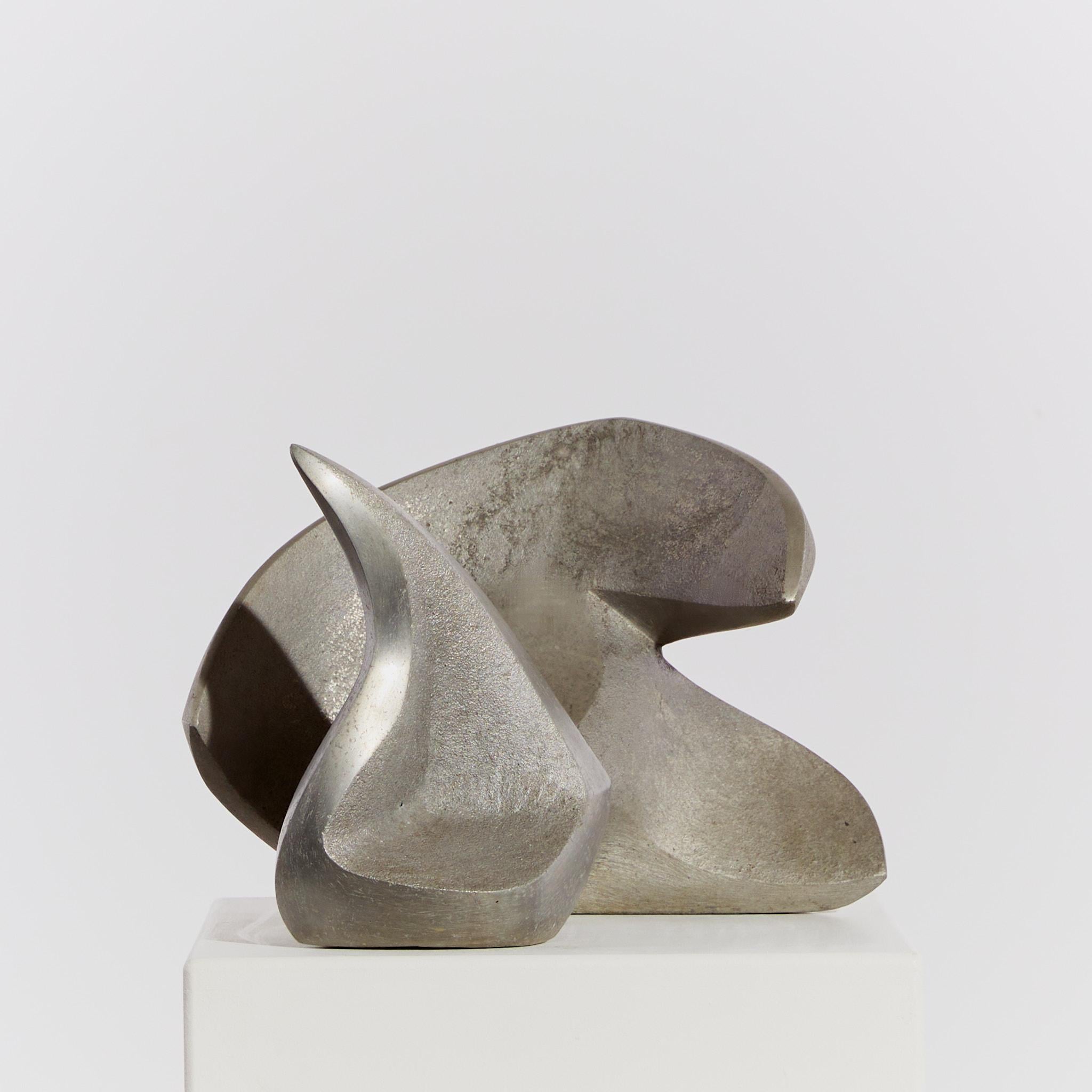 Pair of Cast Aluminium Abstract Sculptures 7