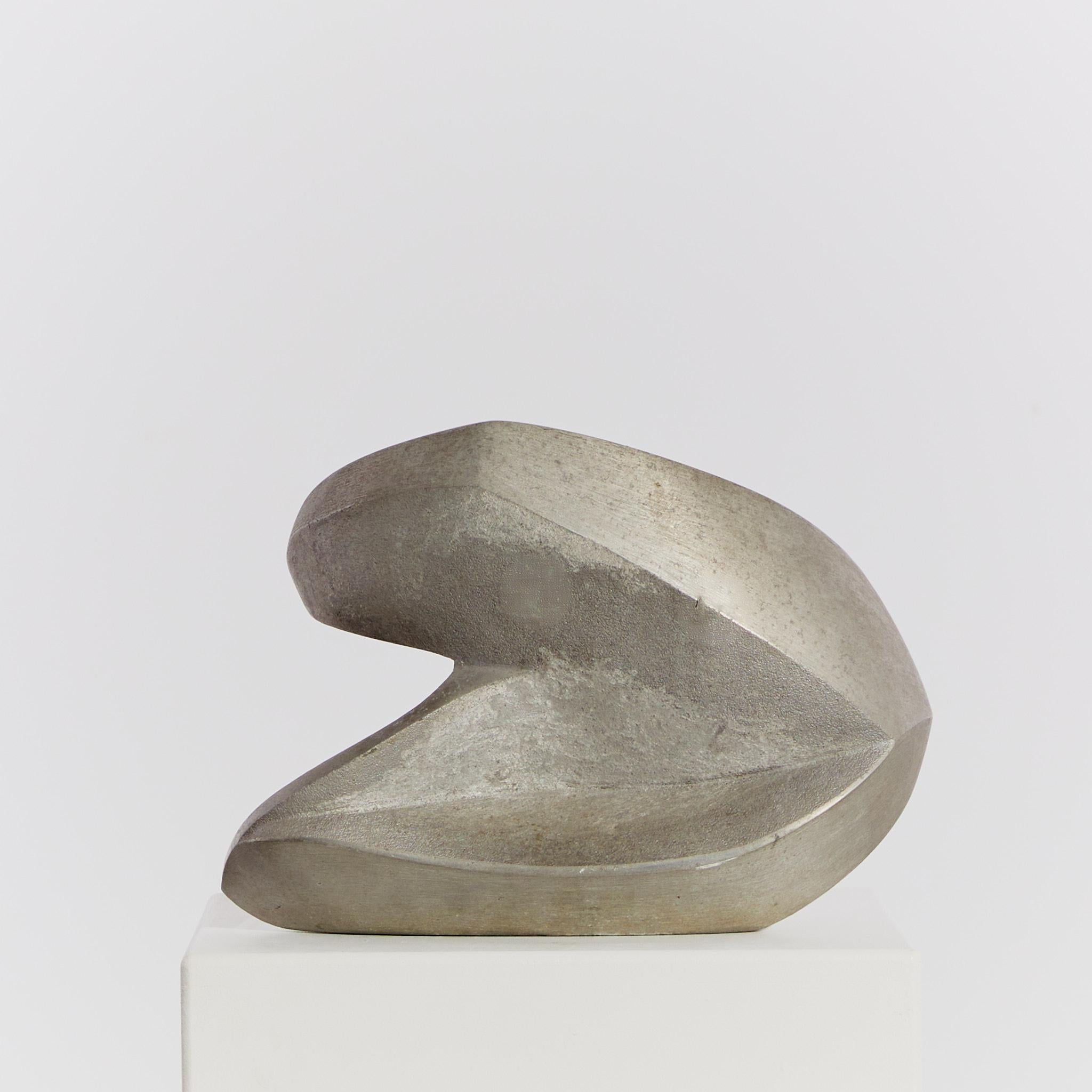 20th Century Pair of Cast Aluminium Abstract Sculptures