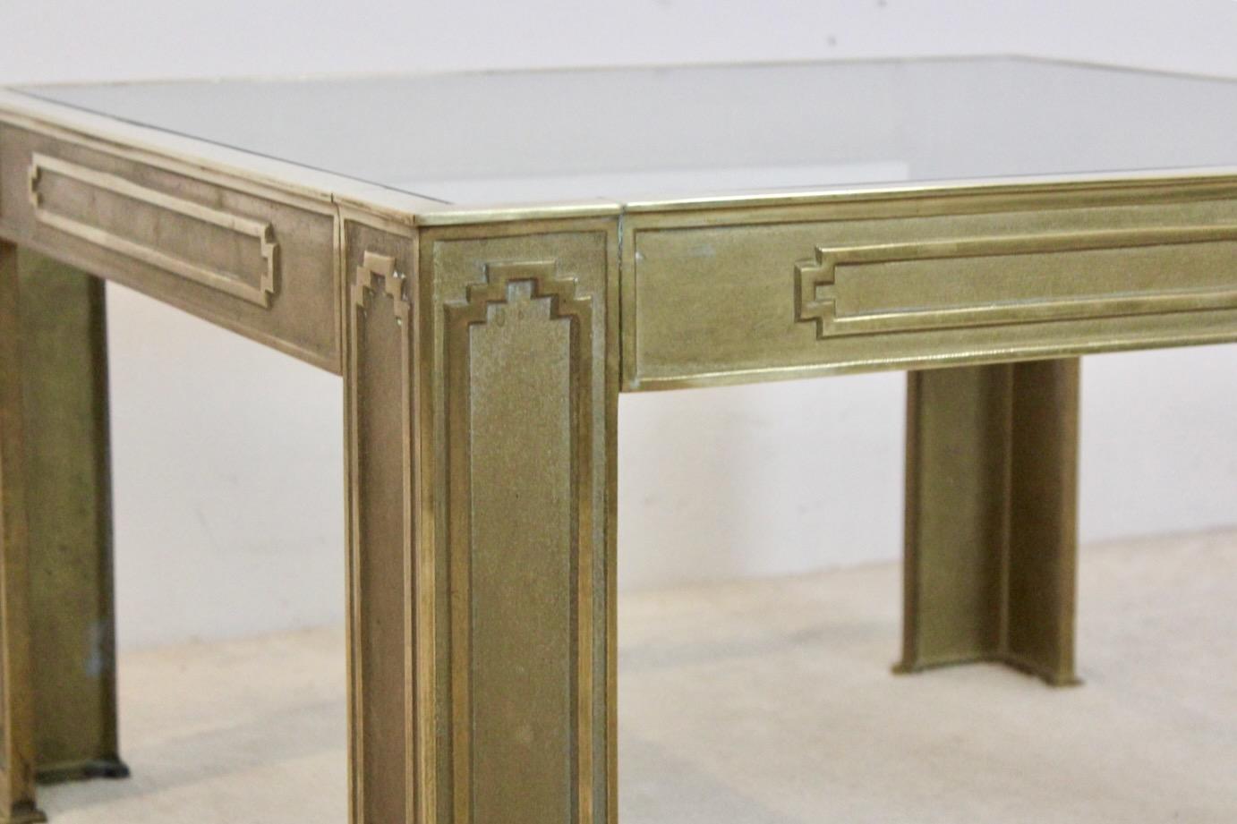 Pair of Cast Bronze Brutalist Side Tables by Peter van Heeck For Sale 4