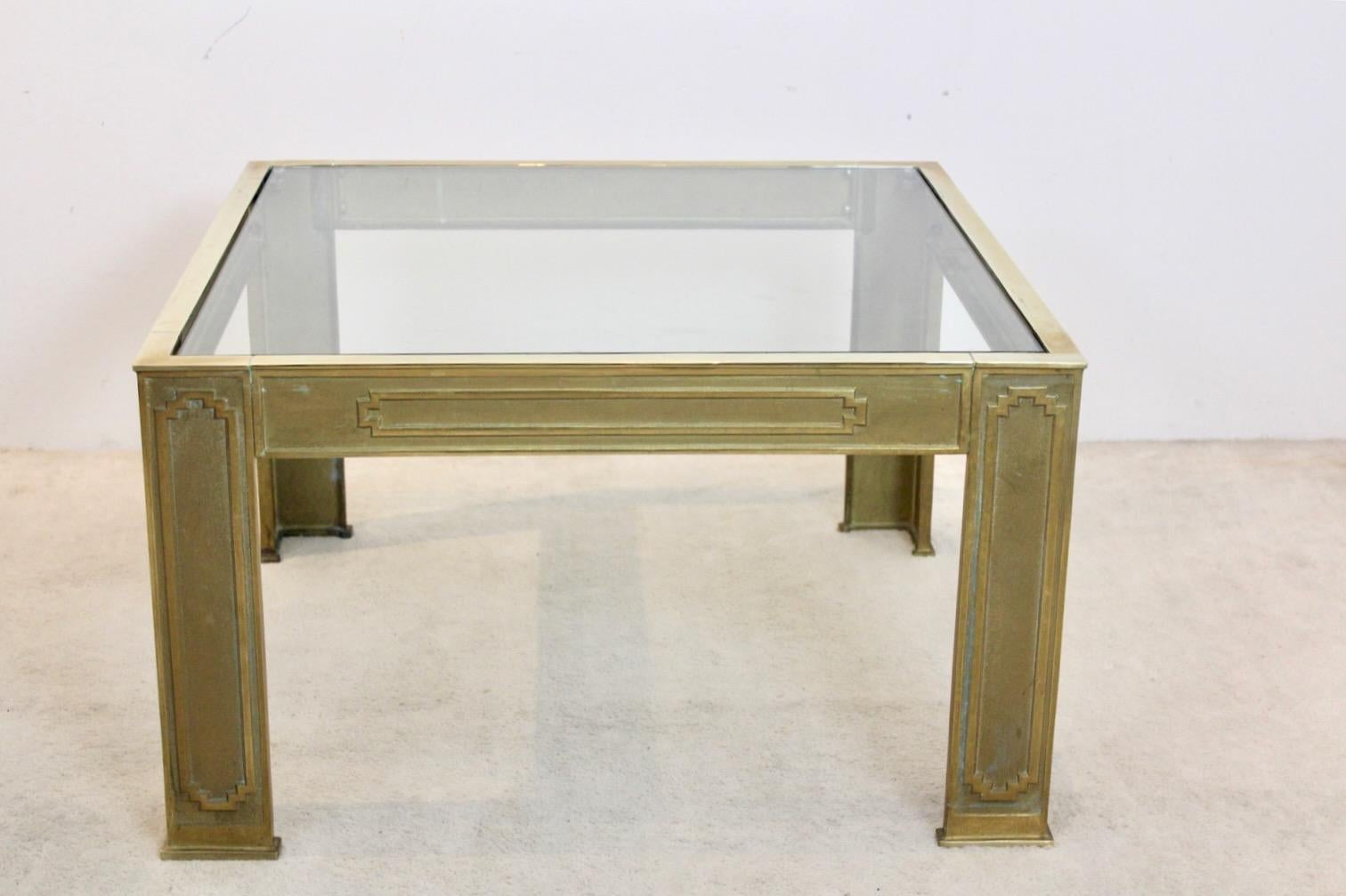 20th Century Pair of Cast Bronze Brutalist Side Tables by Peter van Heeck For Sale