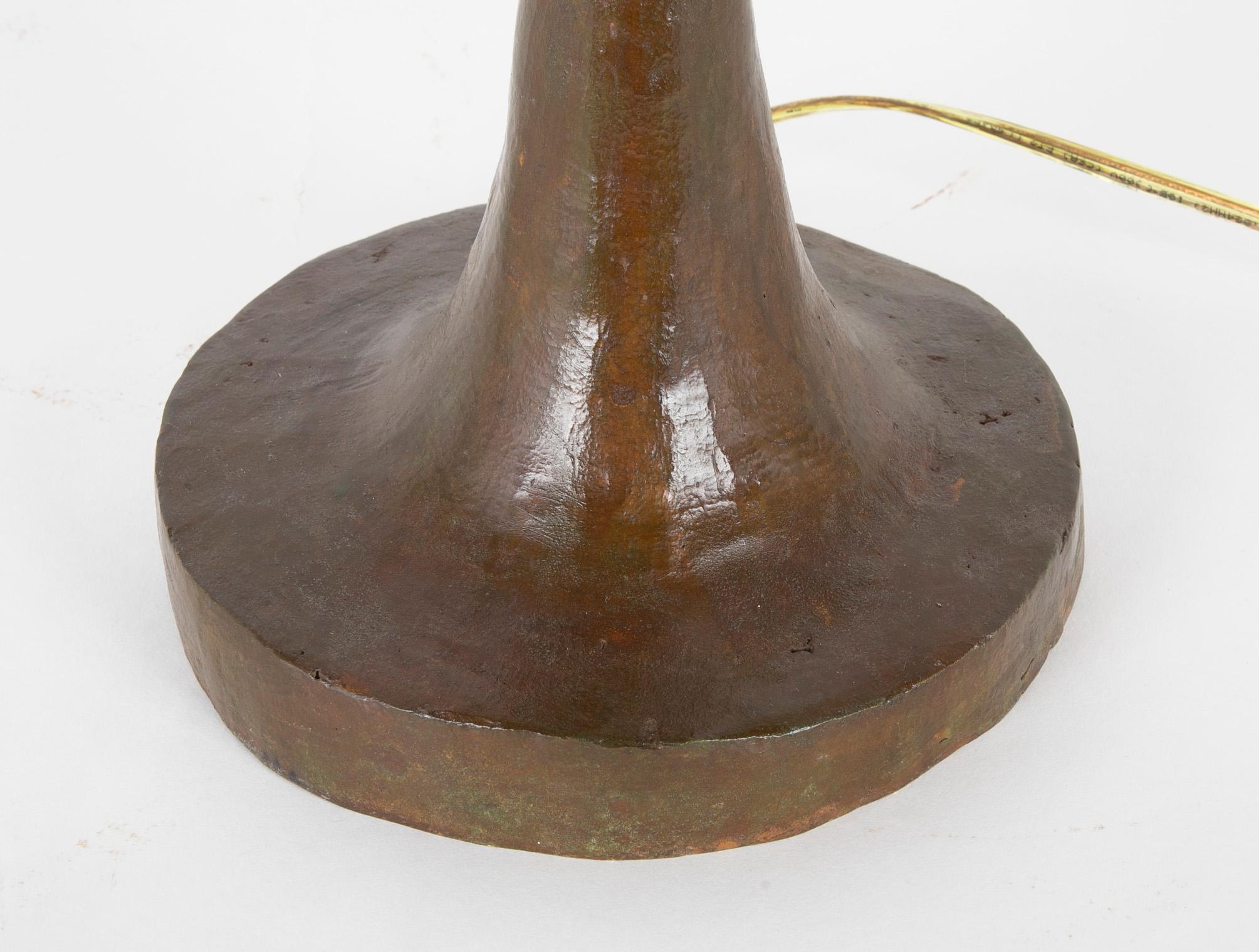 Pair of Cast Bronze Table Lamps in the Style of Giacometti 3
