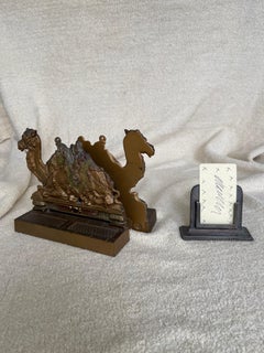 Pair of Cast Iron Bookends w/Camels, by Judd Co. ca. 1920