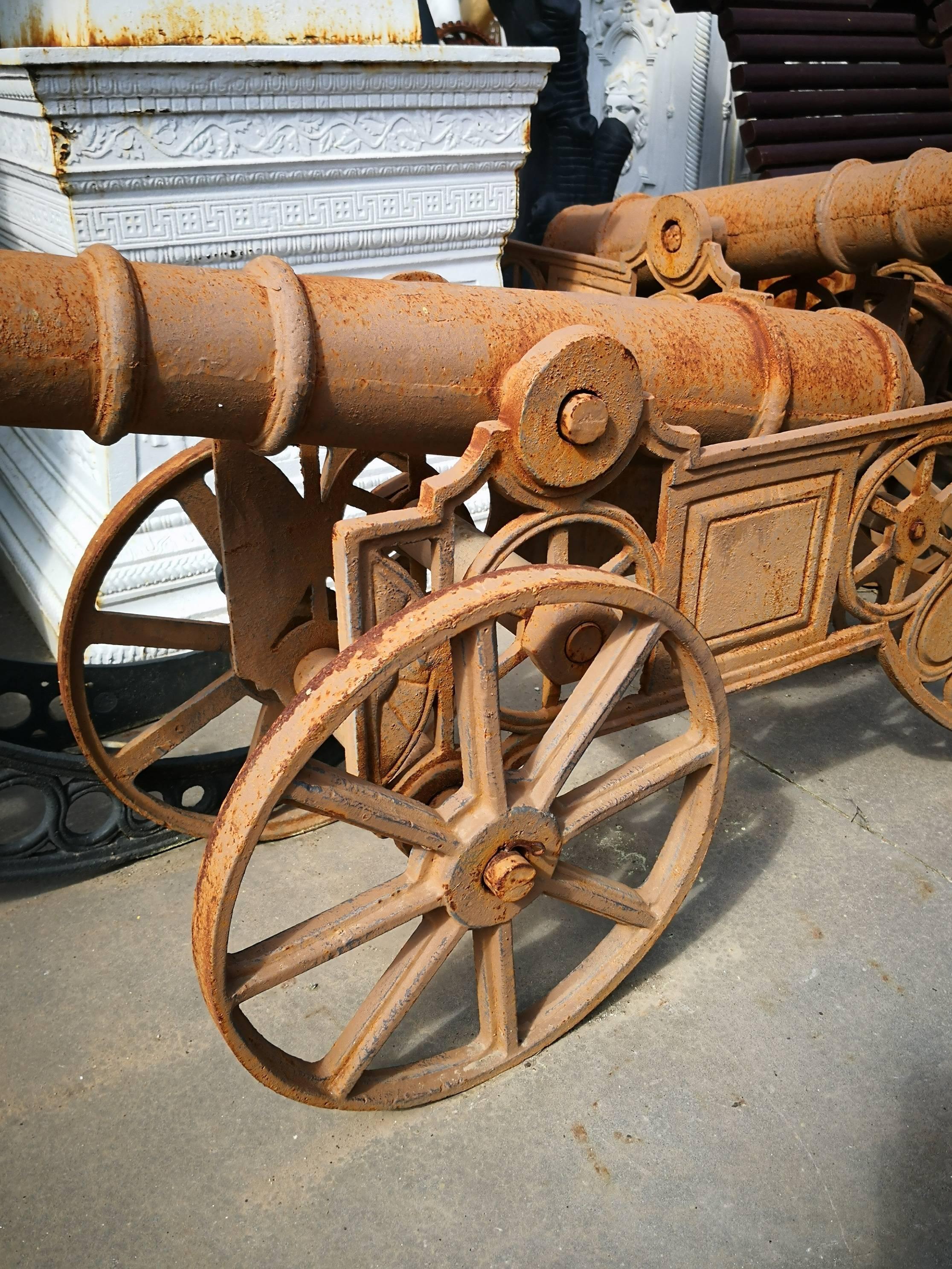 antique cast iron cannon