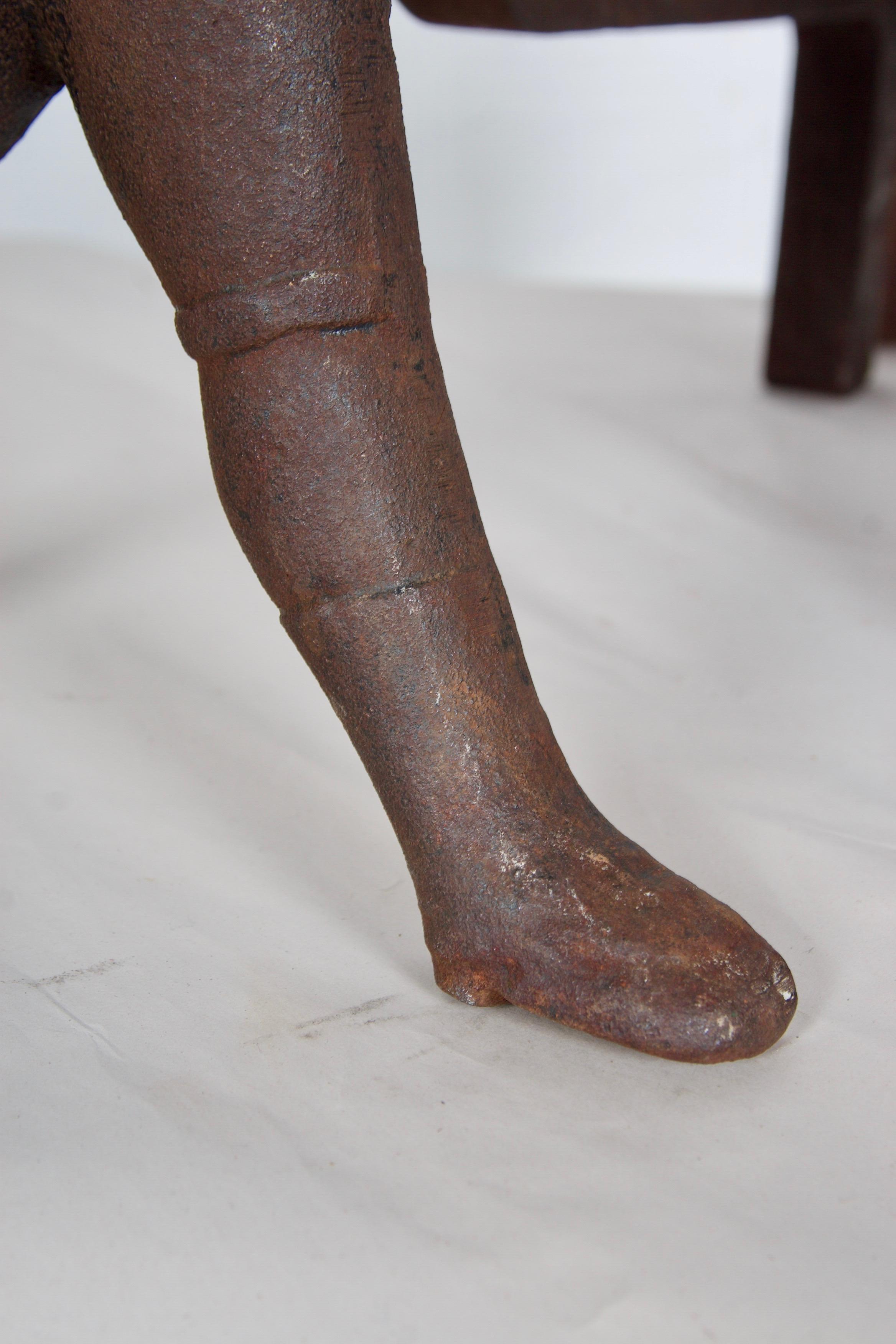 Pair of Cast Iron, Finely Detailed Hessian Soldiers, Late 19th Century 10