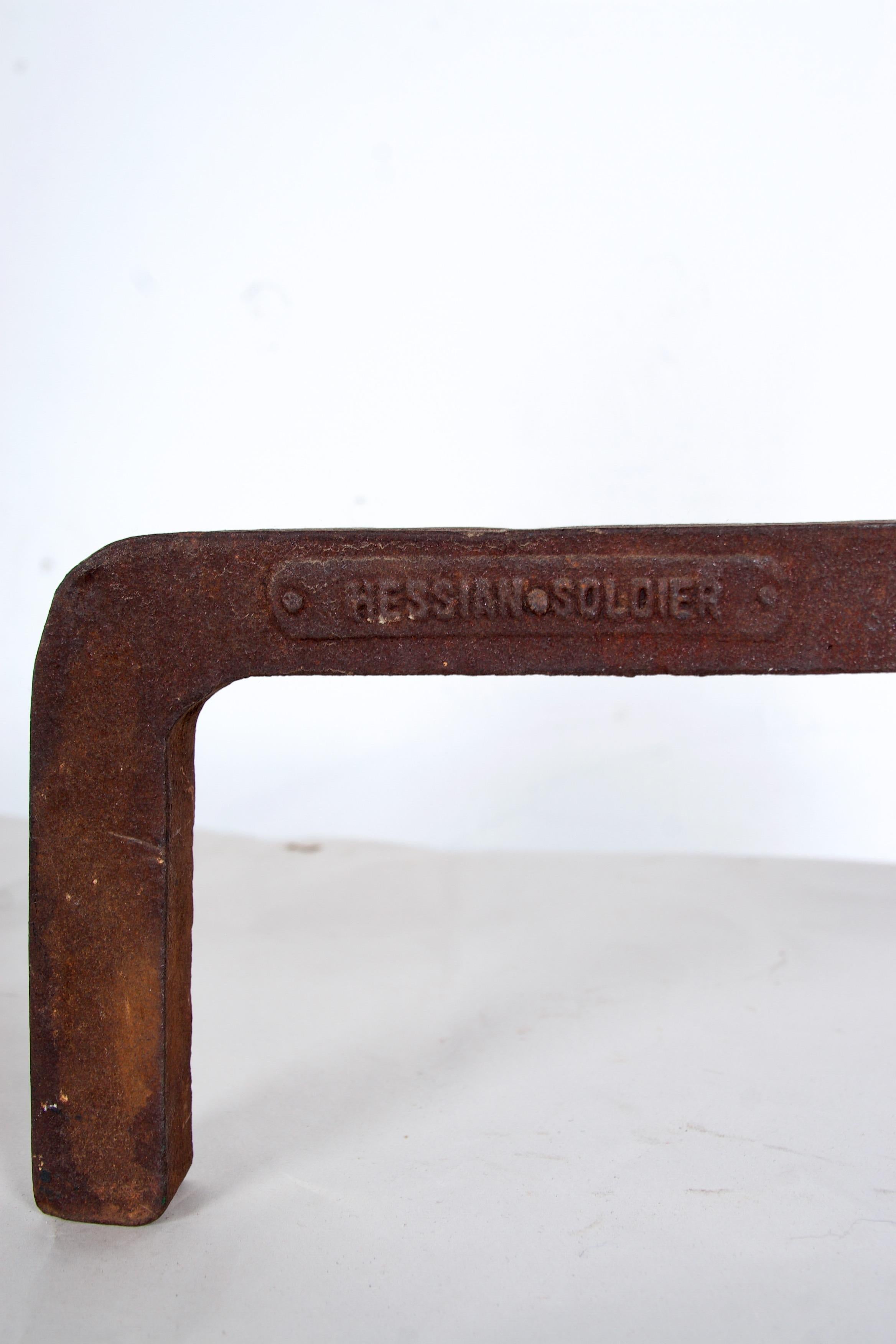 Pair of Cast Iron, Finely Detailed Hessian Soldiers, Late 19th Century 5