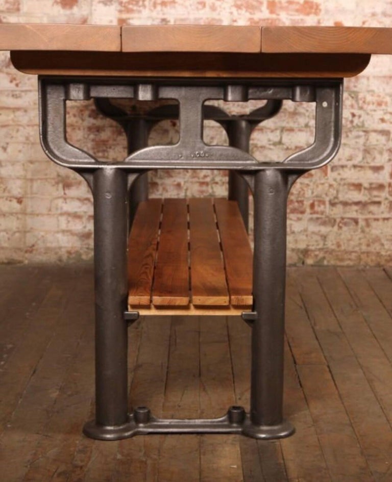 Pair of Cast Iron Legs For Sale