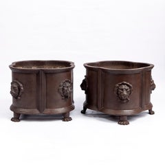 Pair of Cast Iron Planters, England, Late 19th Century