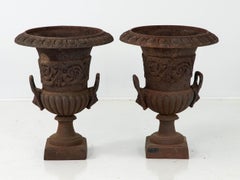 Pair of Cast Iron Planters