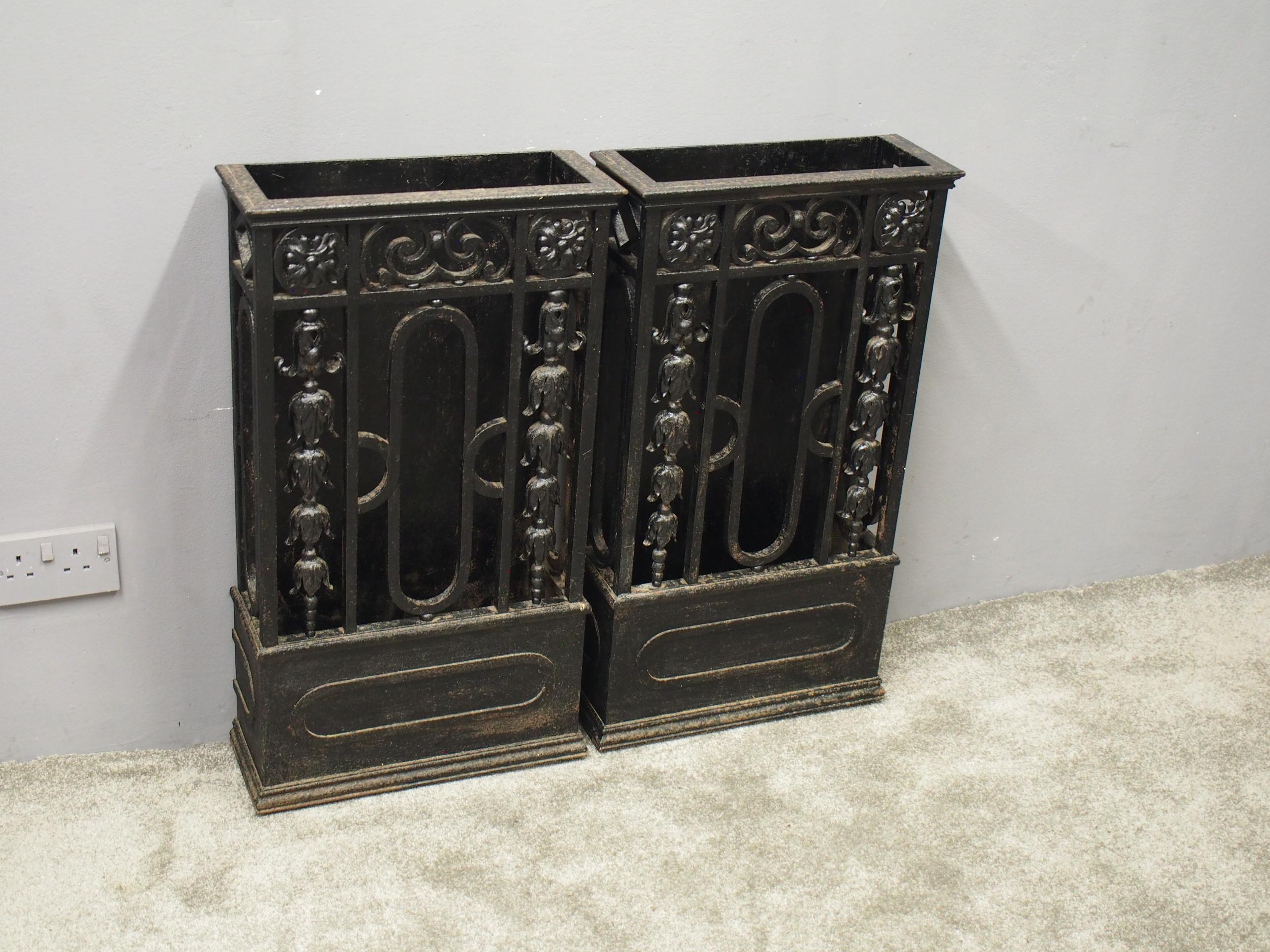 Pair of Cast Iron Stick Stands from Skibo Castle 1