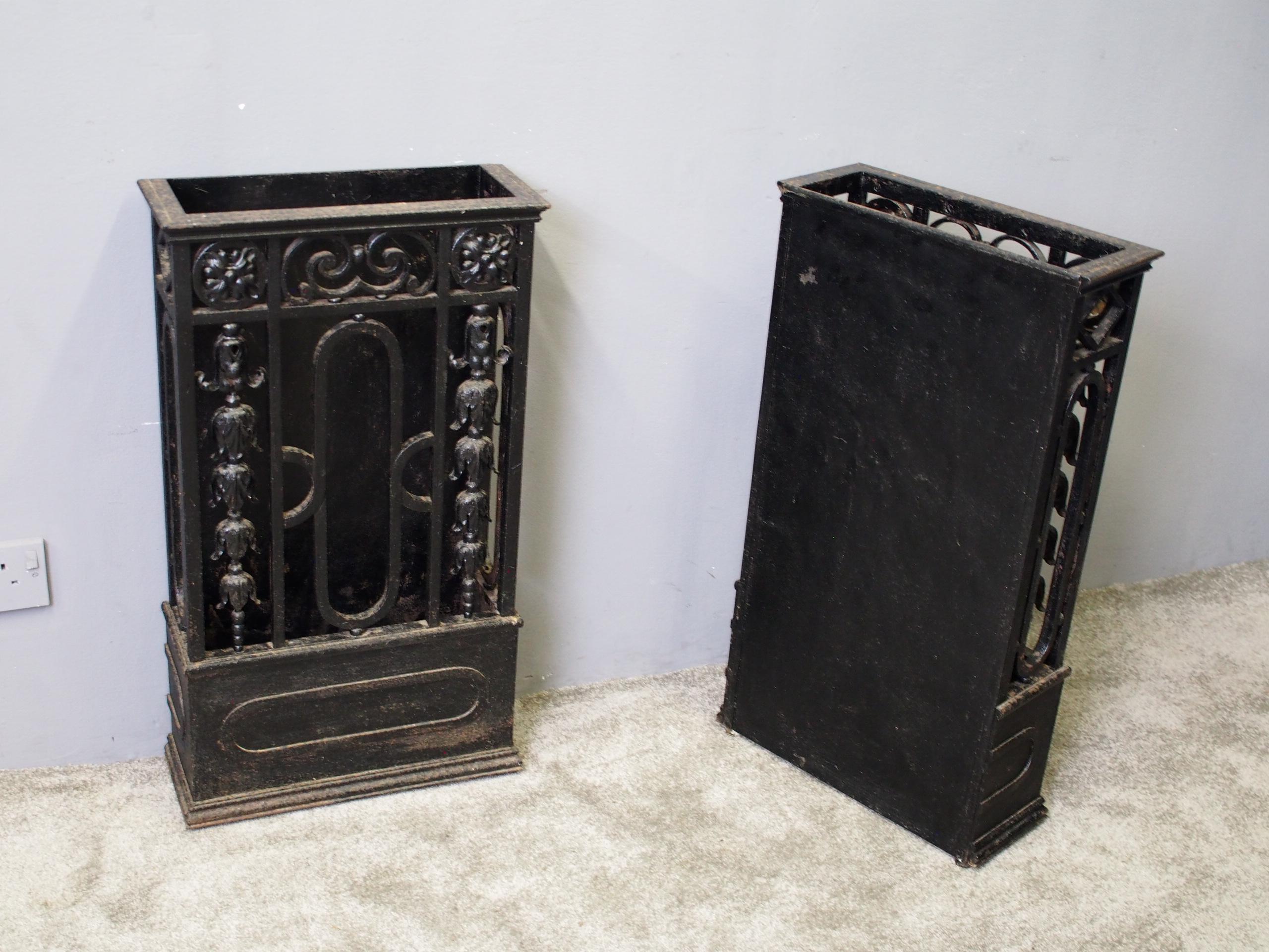 Pair of Cast Iron Stick Stands from Skibo Castle 3