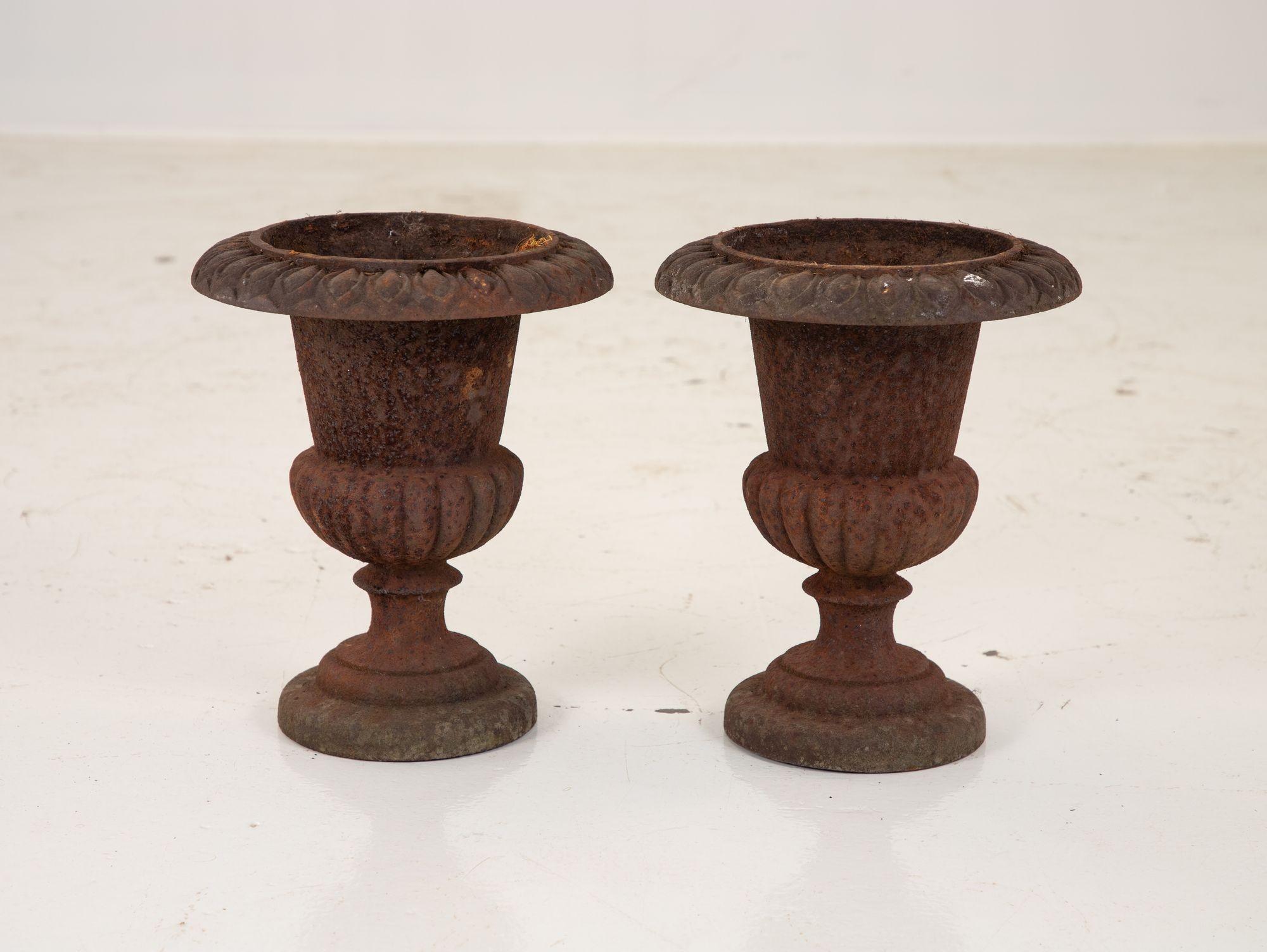 Pair of Cast Iron Urns, French, 19th Century For Sale 6
