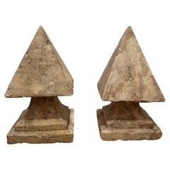 Pair of Cast Stone Finials