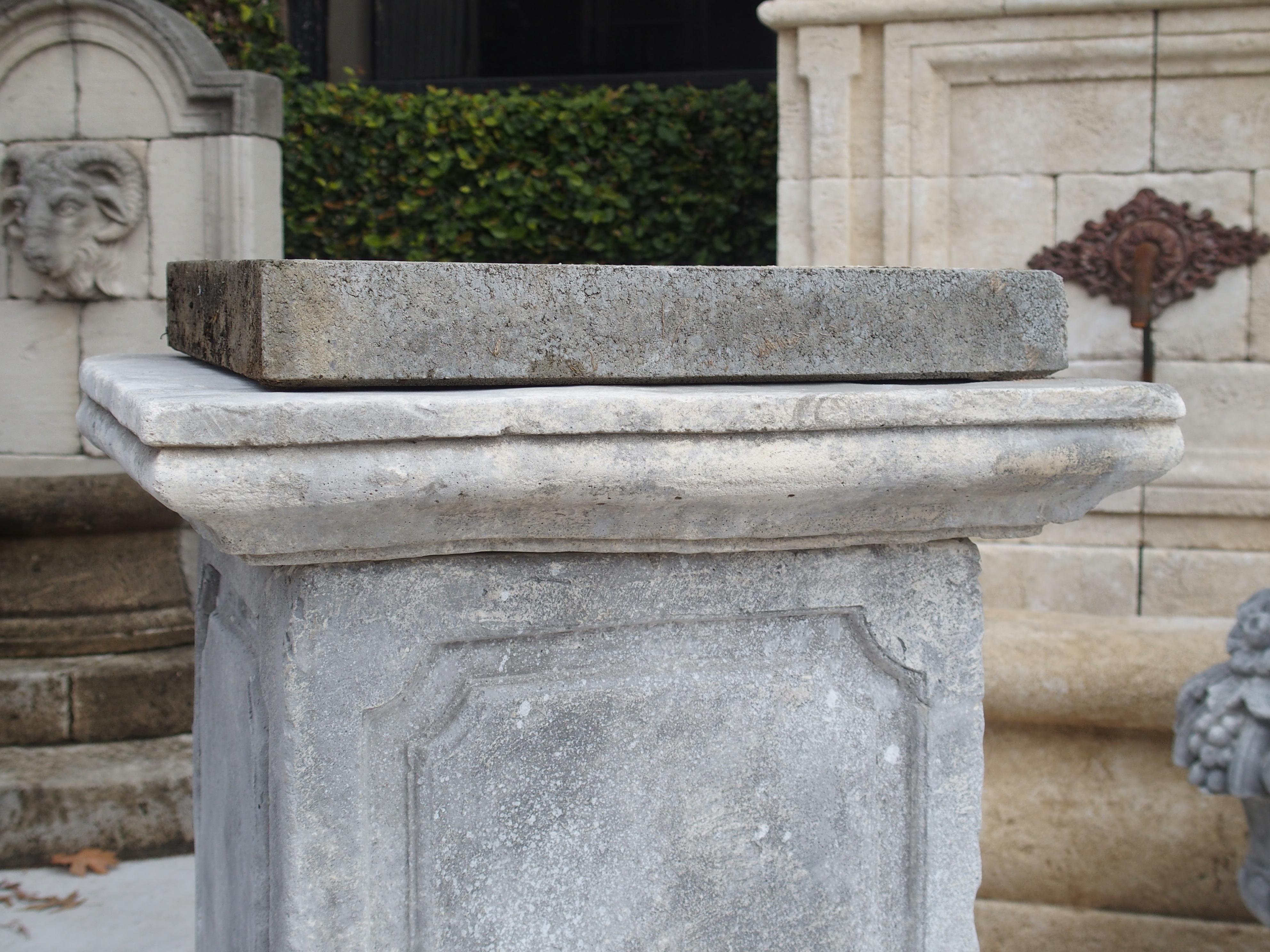 antique stone pedestal