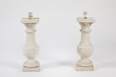 Pair of Cast Stone Lamps
