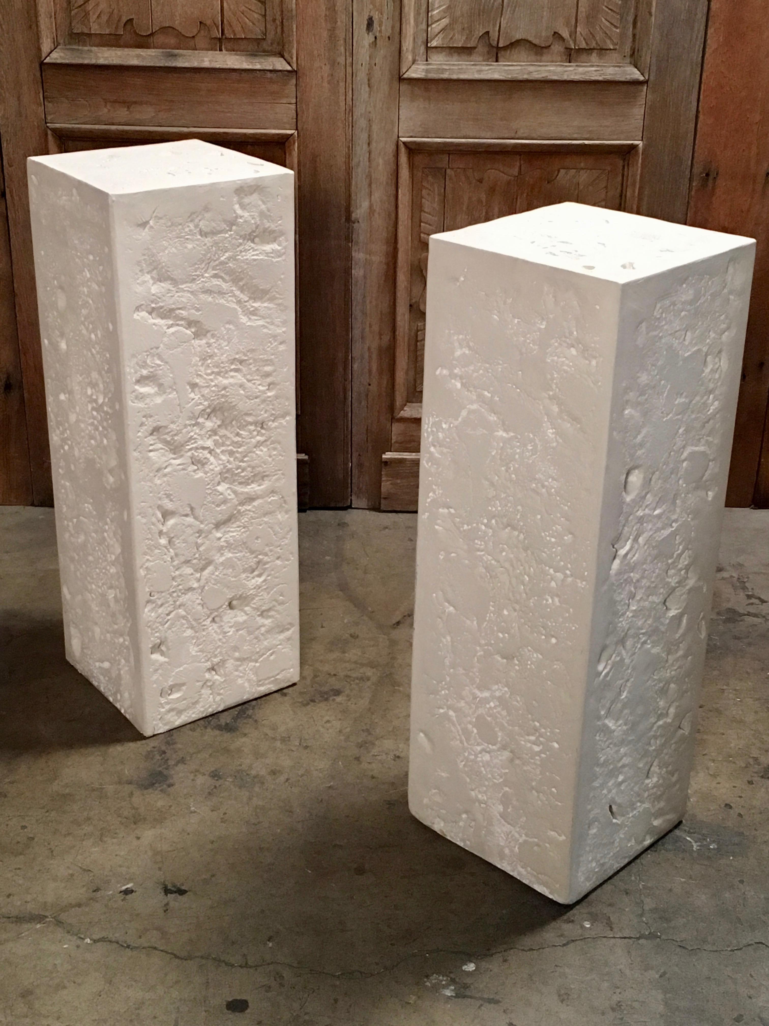 Pair of Cast Stone Pedestals 4
