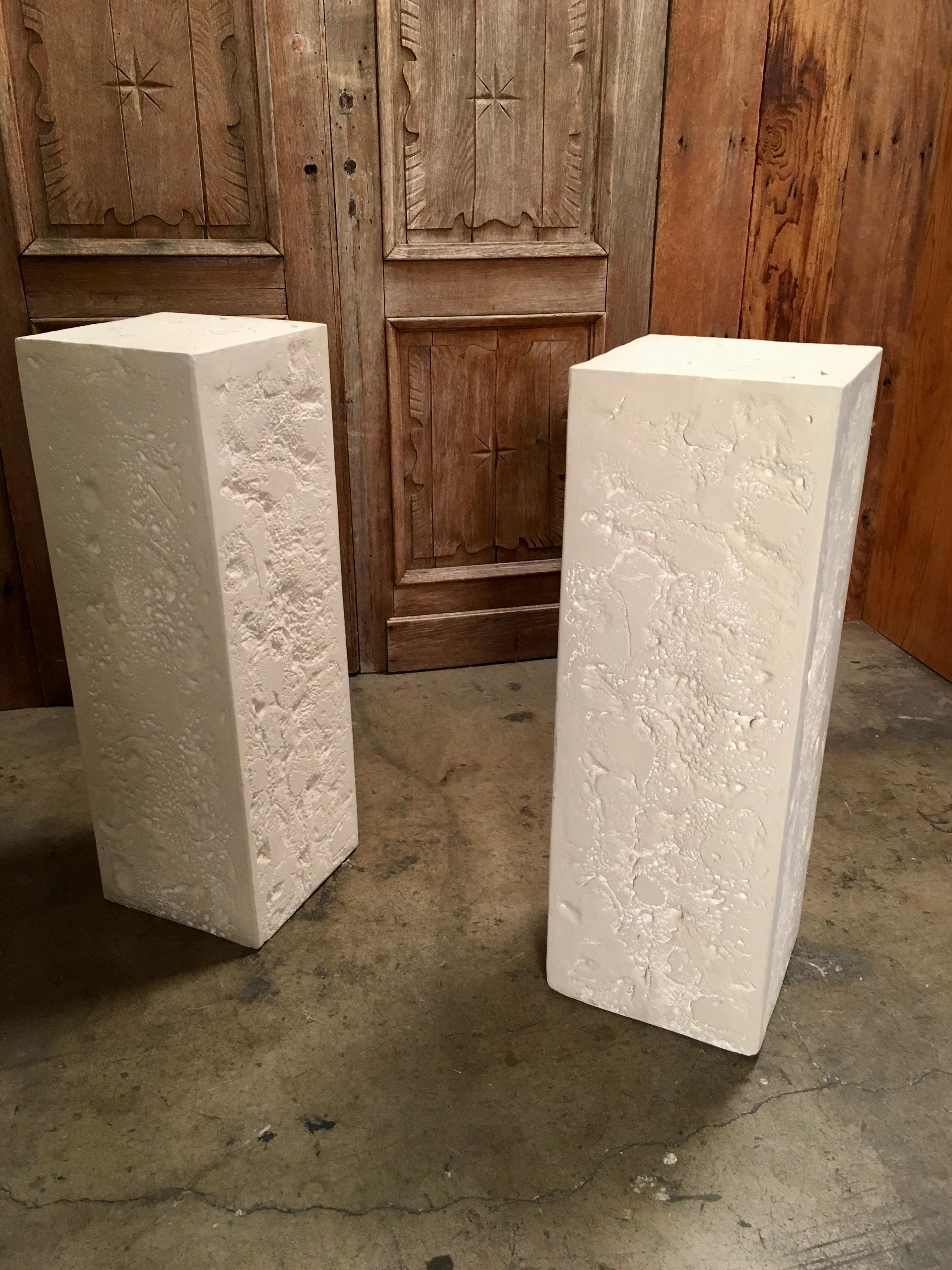 Pair of Cast Stone Pedestals 7