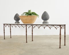 Pair of Cast Stone Pine Cone Artichoke Garden Finials