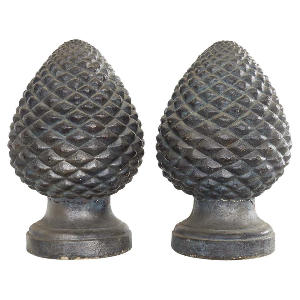 Pair of Large Portland Stone Acorn Gate Pier Finials at 1stDibs | stone ...