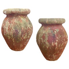 Pair of Cast Stone Urn Planters